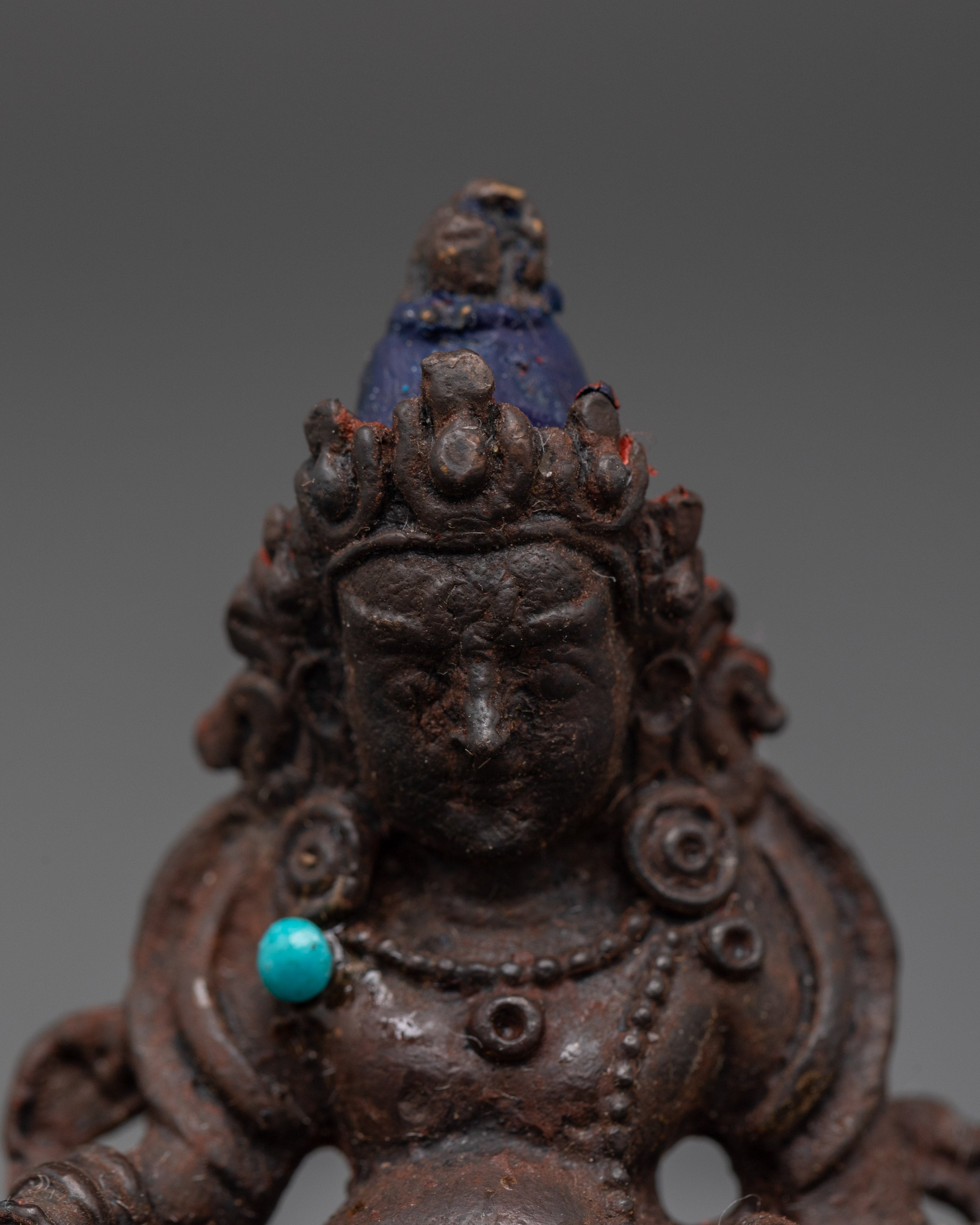 Handcrafted Dzambhala Prosperity Statue | Tibetan Wealth Deity for Abundance