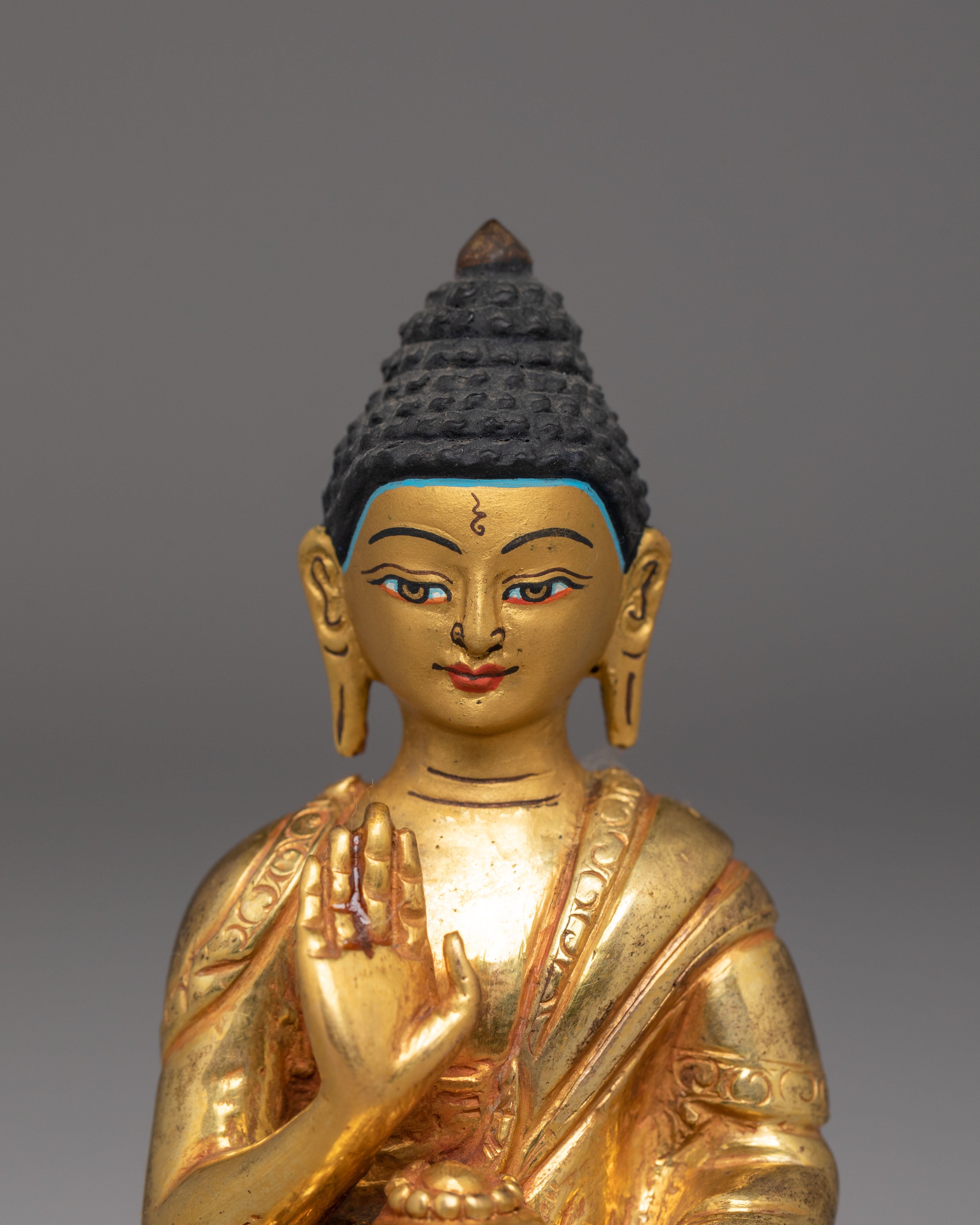Sacred Statue of Amoghasiddhi Buddha | Himalayan Enlightenment Art