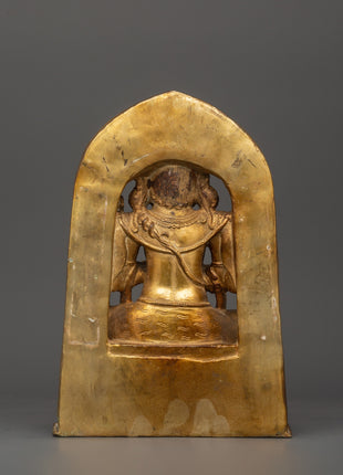 Chaturbhuja Mahakala Statue | Powerful Tibetan Protector Deity