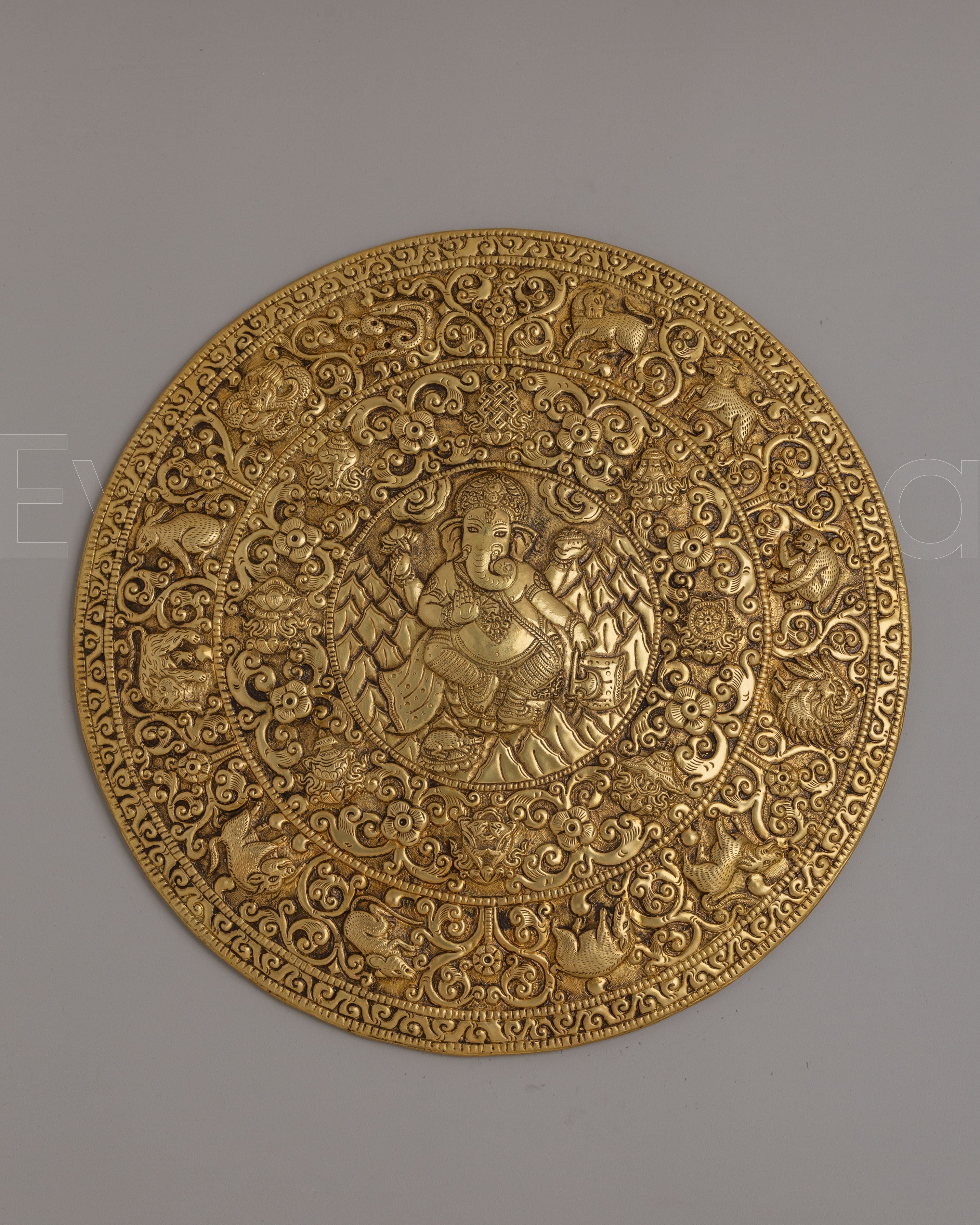 Traditional Ganesha Mandala Wall Hanging
