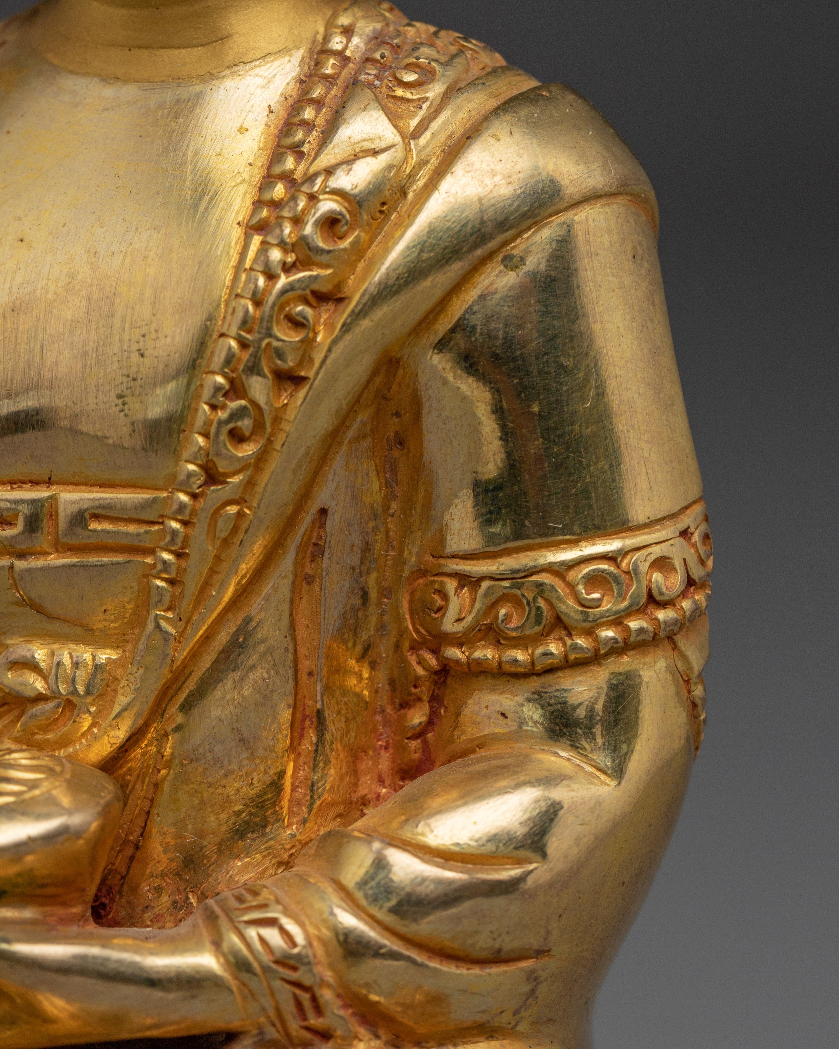 Handmade Tibetan Shakyamuni Buddha Statue | Buddhist Decor