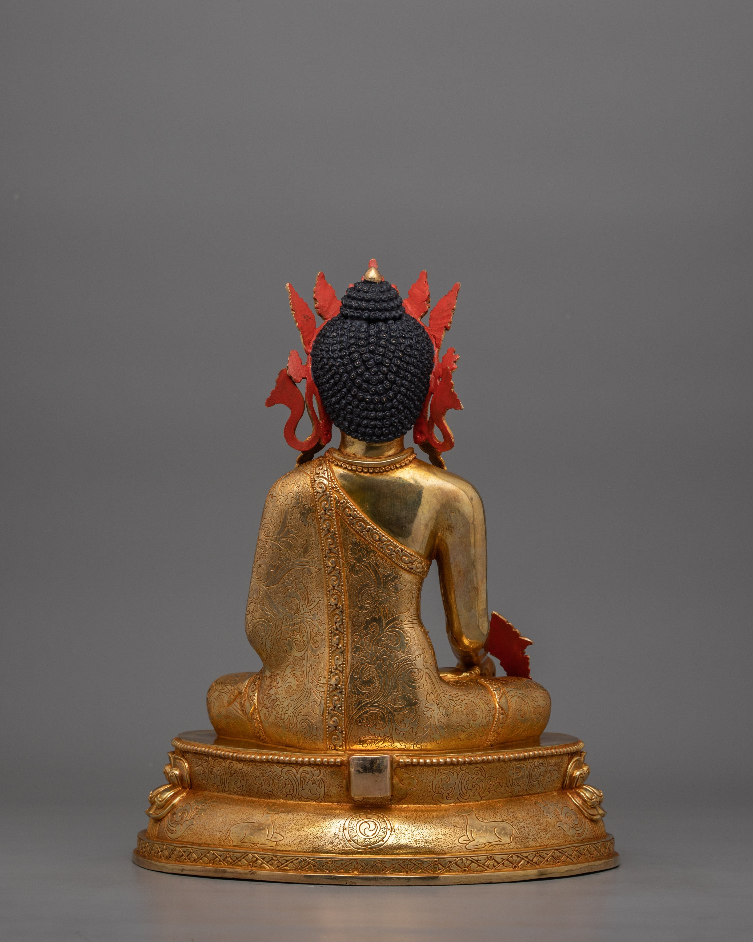 Buddhist Altar Bhaisajyaguru Healing Buddha Figurine | Medicine Buddha Statue