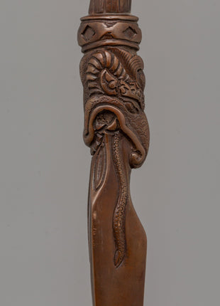 Copper Dorje Phurba | Sacred Ritual Tool for Spiritual Protection