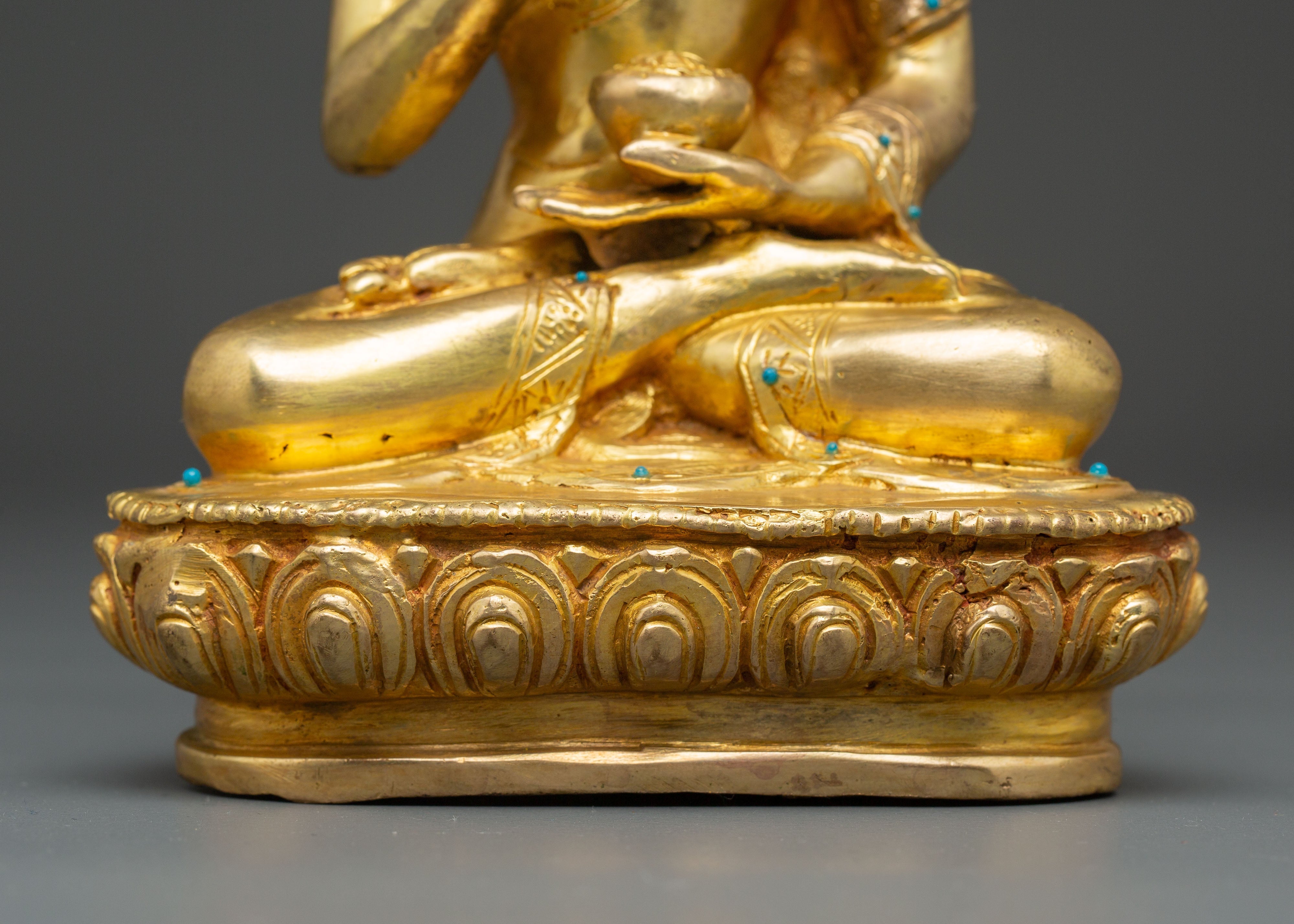 Buddhist Spiritual Amoghasiddhi Sculpture | Tibetan Deity of Fearlessness