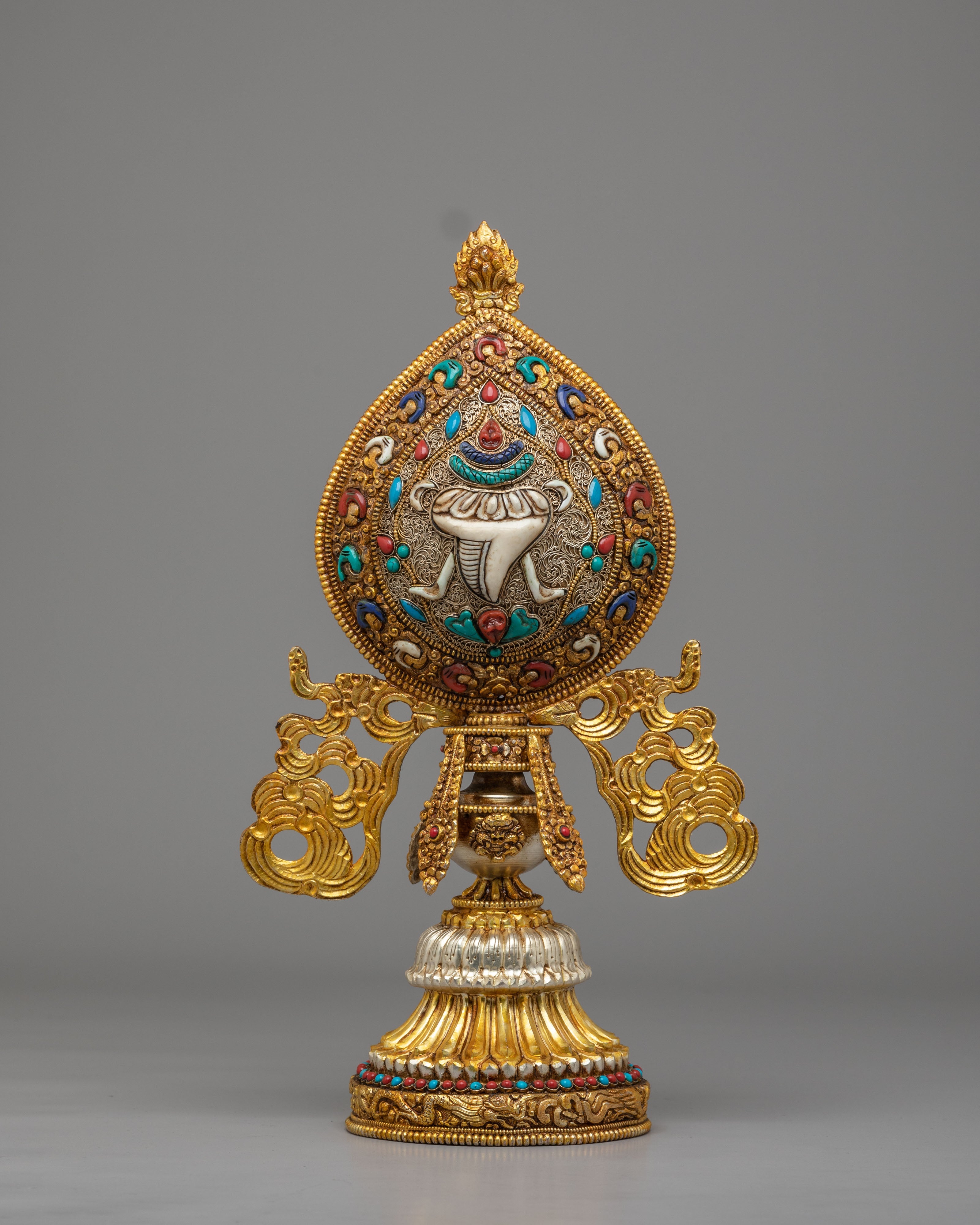 Ashtamangala Buddhist Symbol Set | Traditional Ritual Artwork