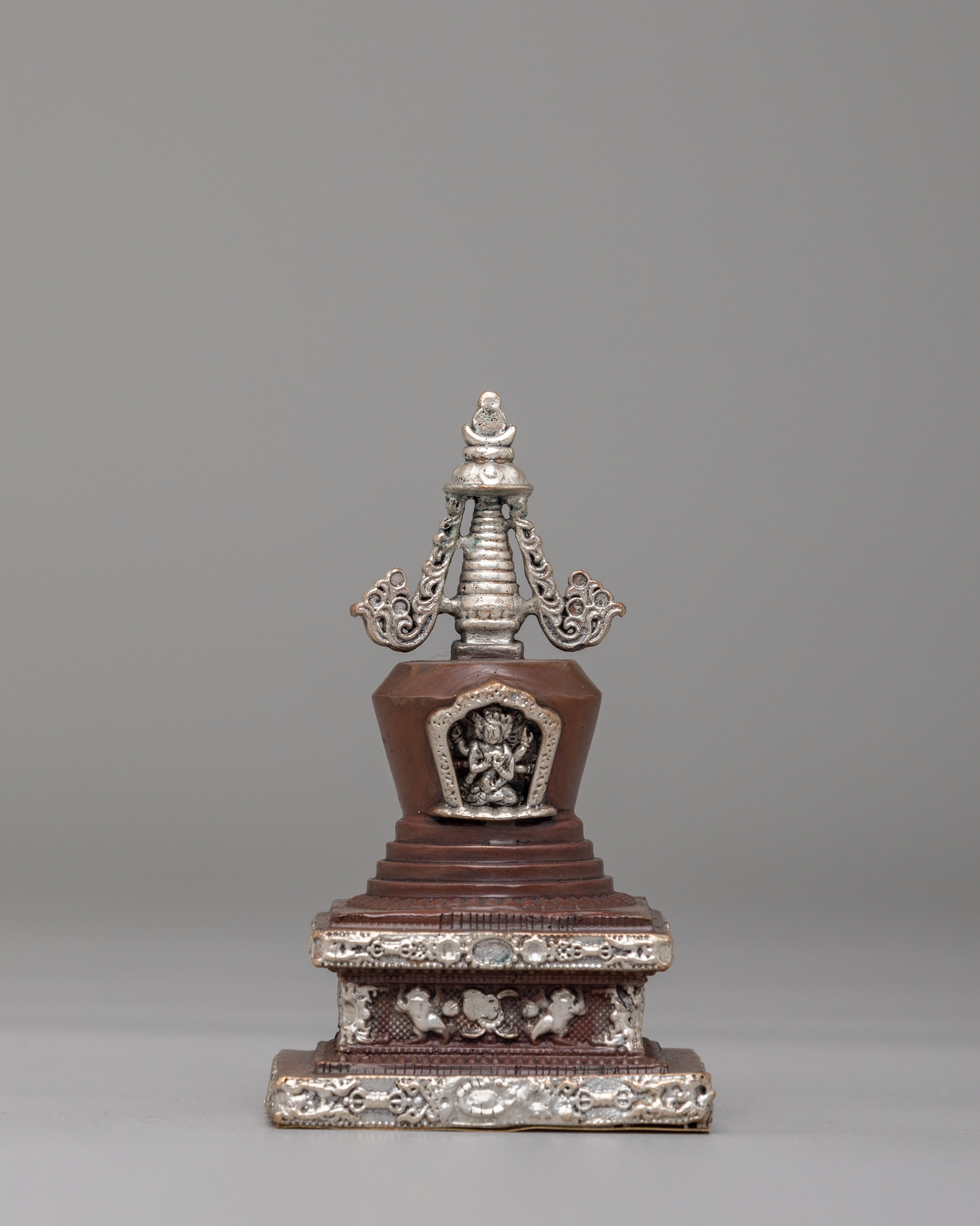 Tibetan Eight Great Stupa Set | Sacred Spiritual Decor for Meditation & Rituals