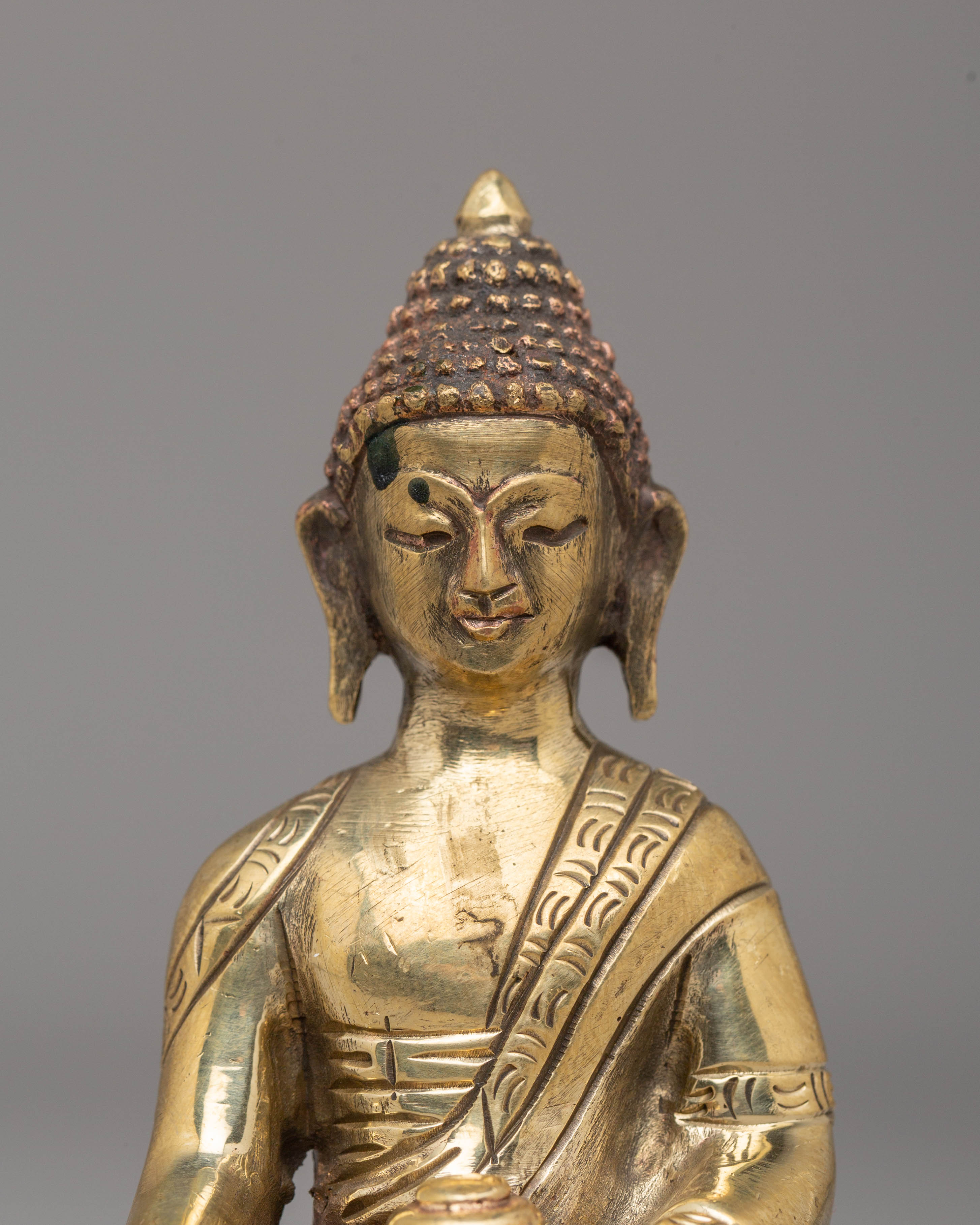 Shakyamuni Buddha Spiritual Statue | Traditional Tibetan Buddhist Artwork
