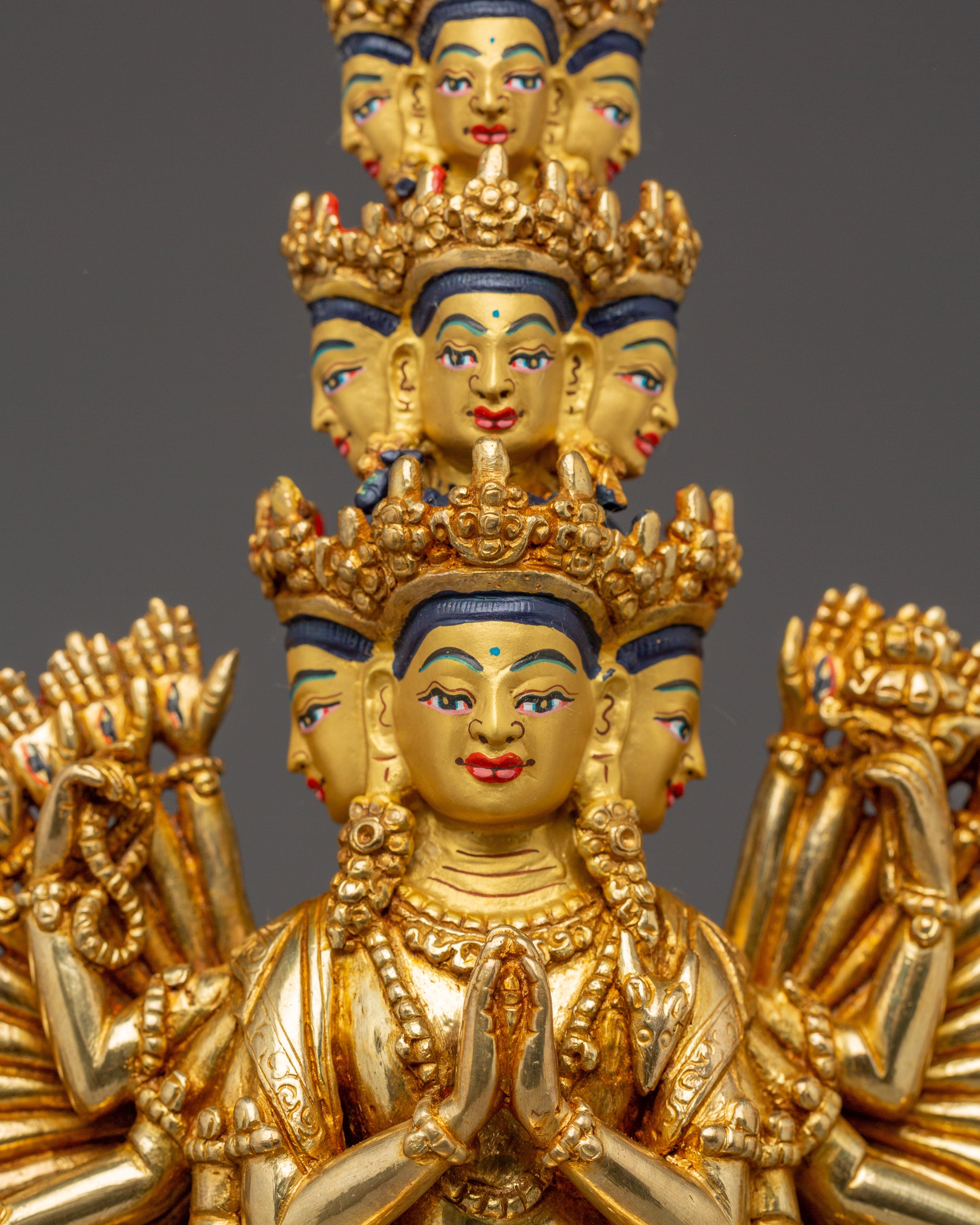 Thousand Armed Chenrezig Statue | Spiritual Buddhist Art