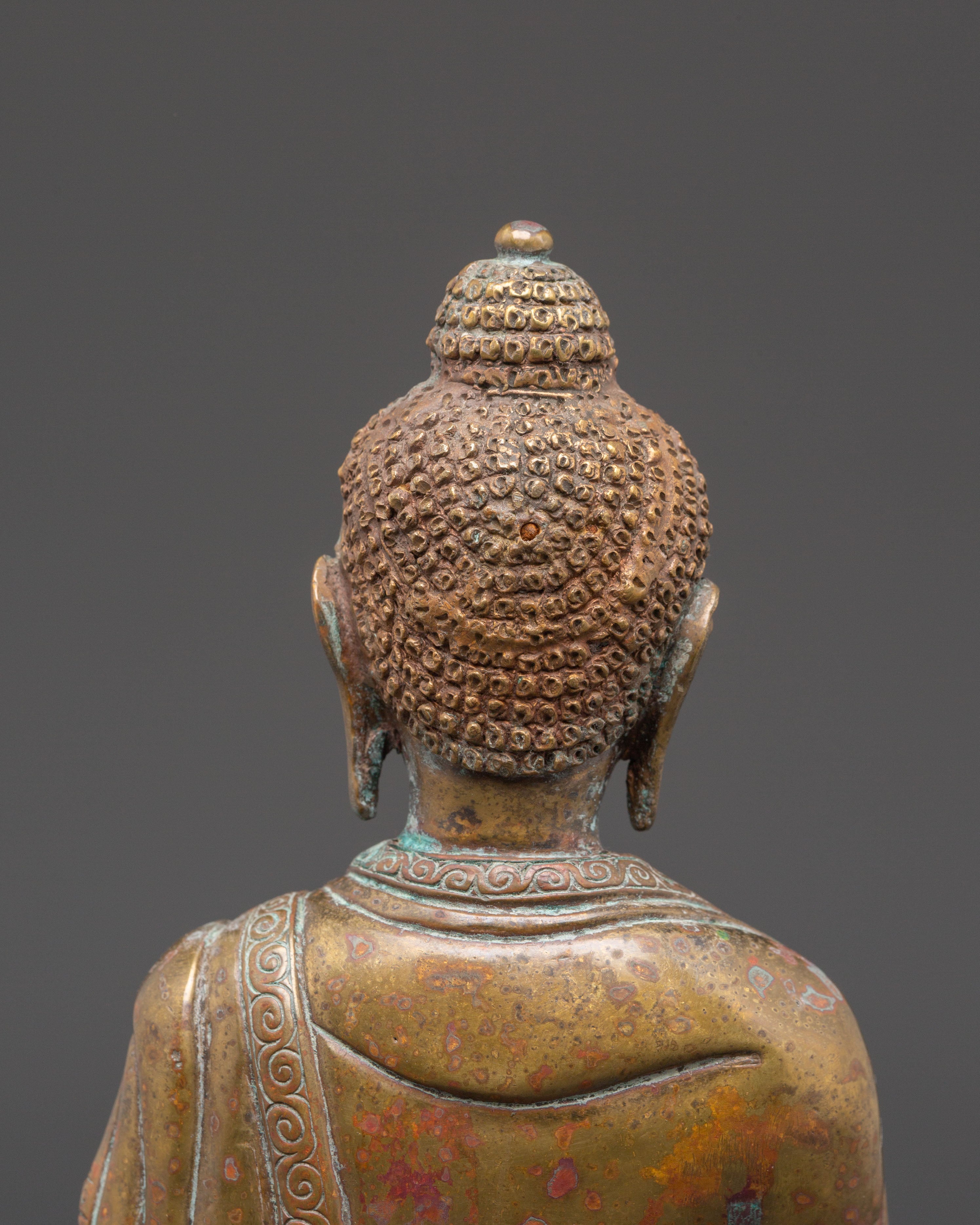 Sacred Statue of Buddha Shakyamuni | Copper Buddhist Sculpture