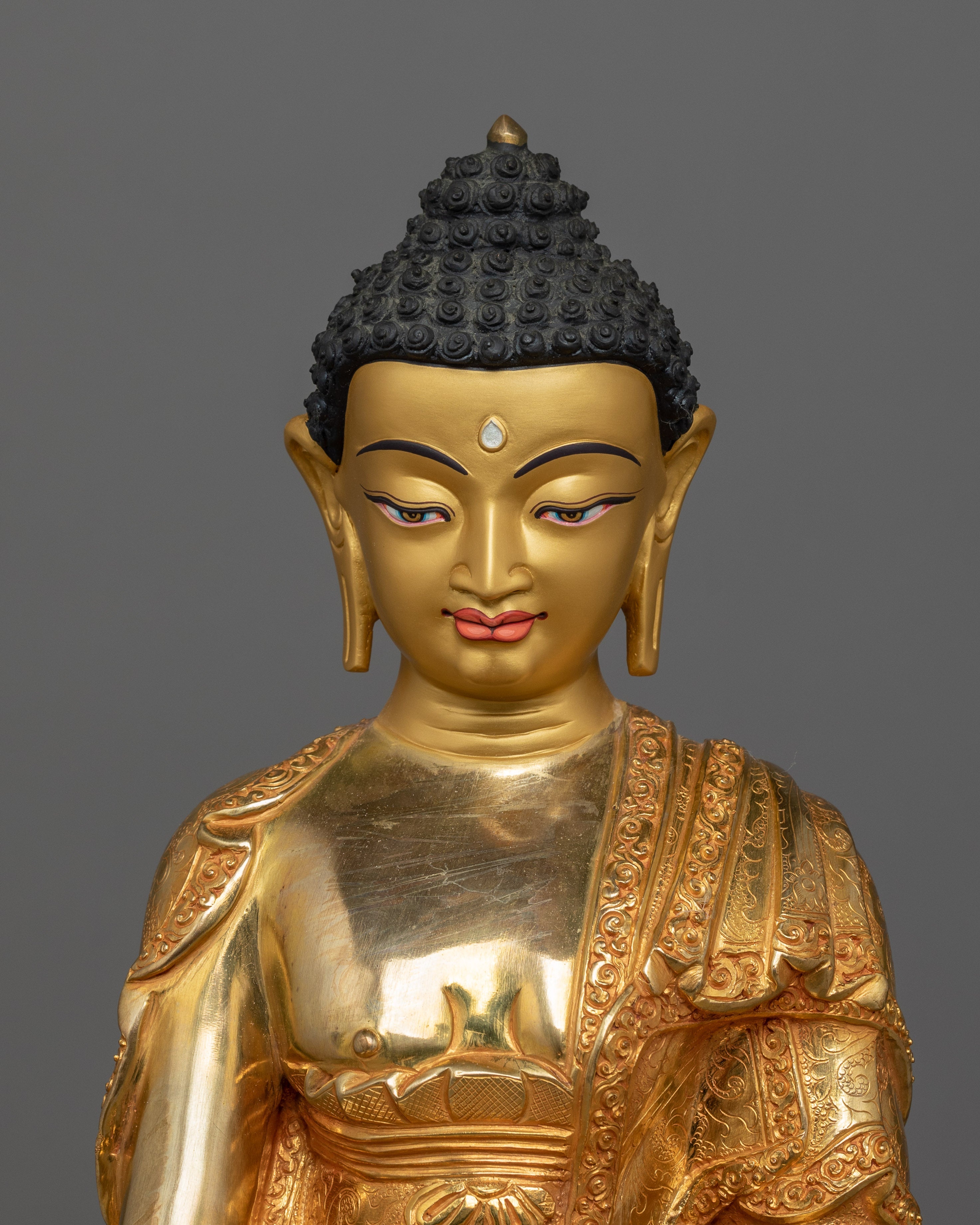 Shakyamuni Buddha On Thone With Disciples | Path To Enlightenment
