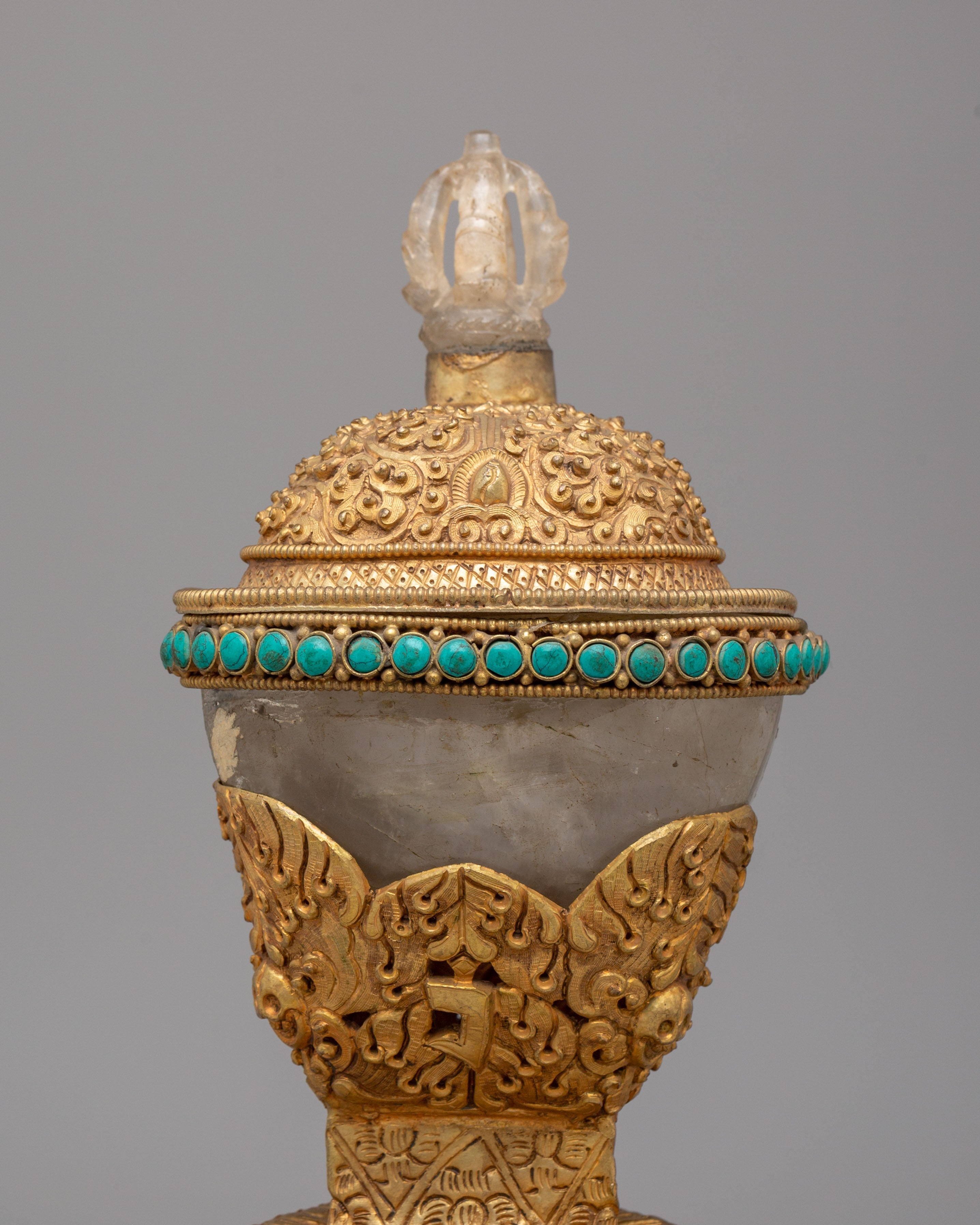 Handcrafted Buddhist Kapala | Sacred Offering Vessel