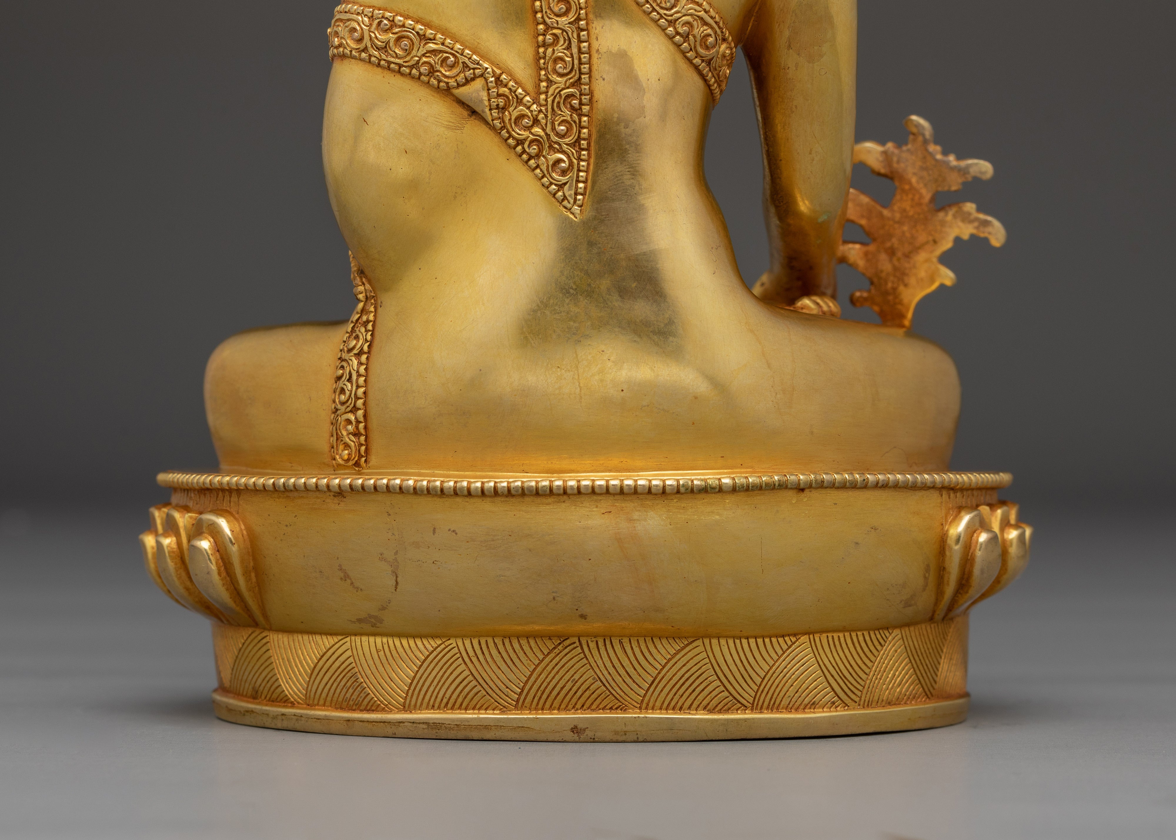Golden Medicine Buddha Art | Spiritual Decor Figurine