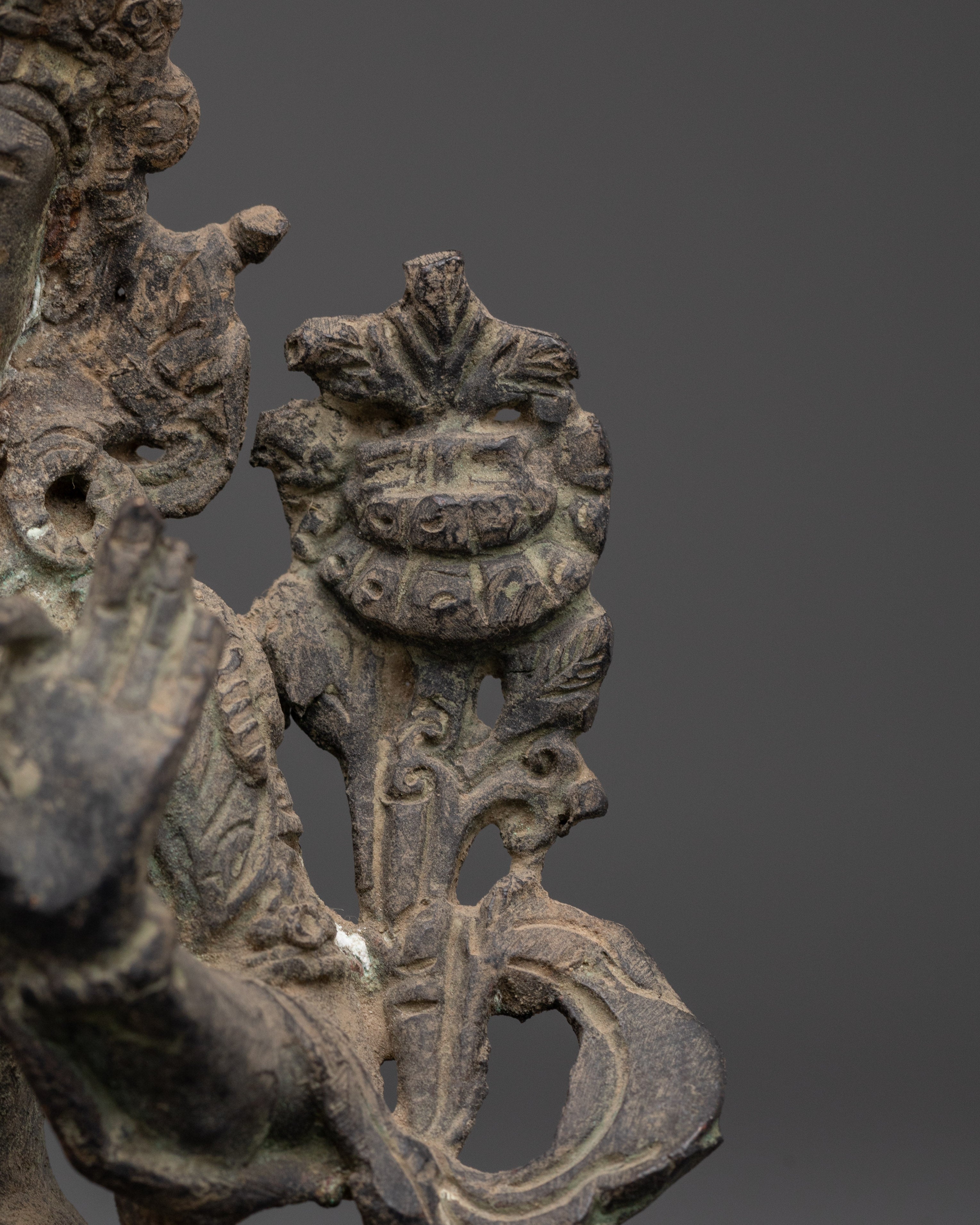 Manjushri Meditation Sculpture | Sword Of Knowledge Clutching Deity Manjushri