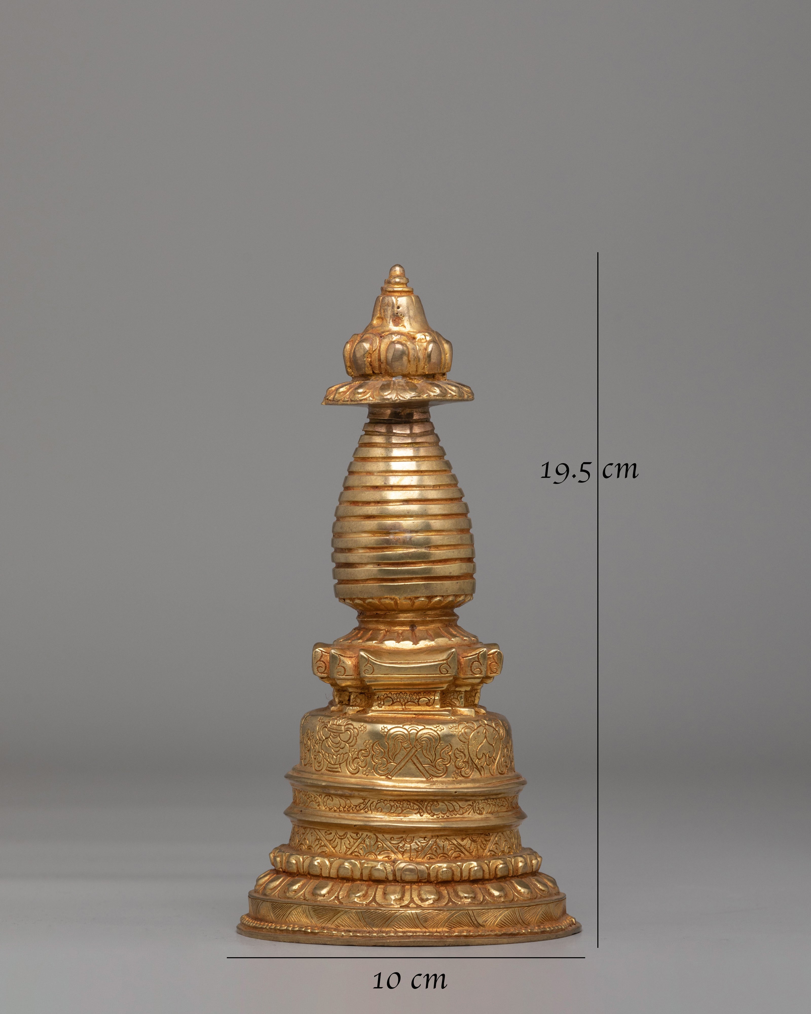 Buddhist Ritual Kadampa Stupa | Tibetan Sacred Sculpture