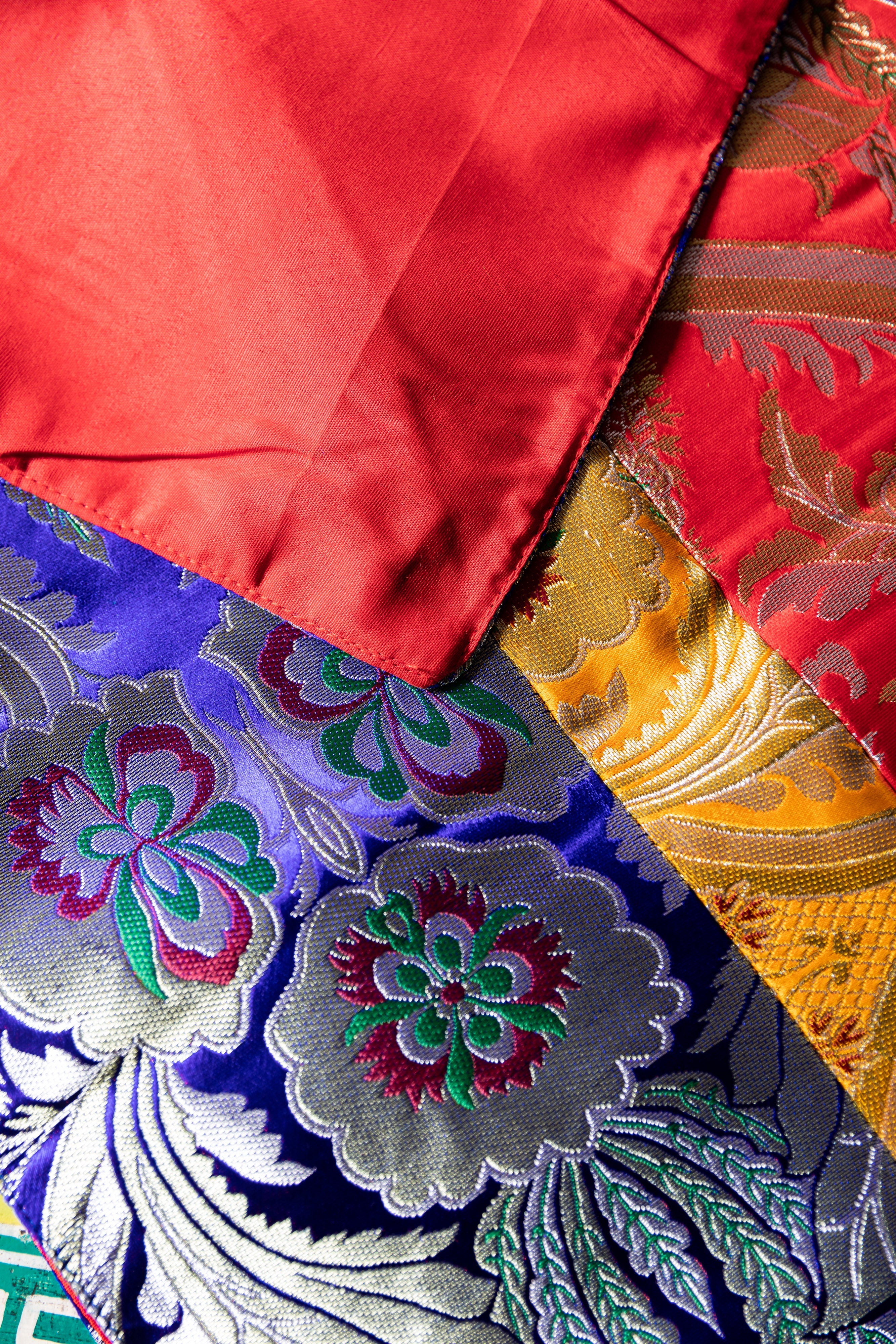 Silk Table Cloth | Tibetan Silk Cloth for Meditation and Decor