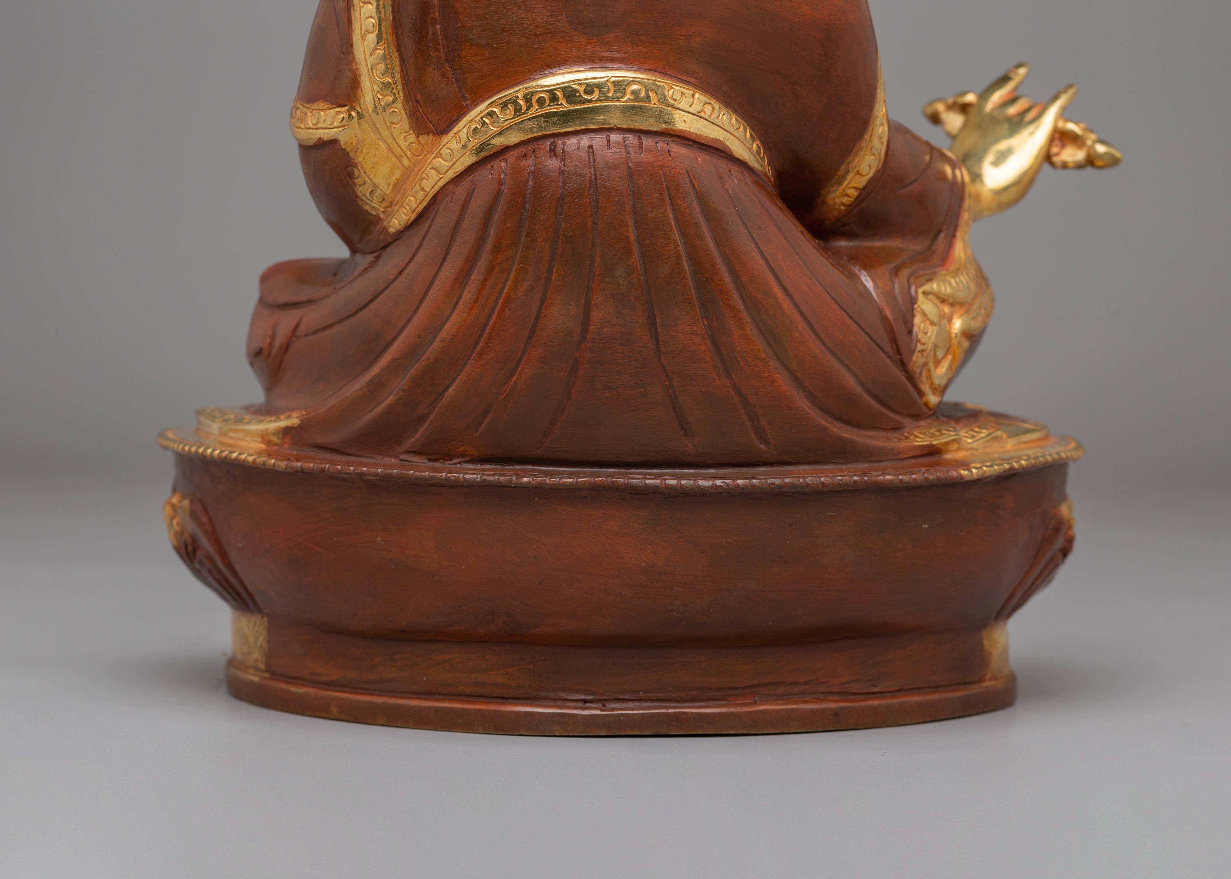 Handmade Golden Statue of Padmasambhava