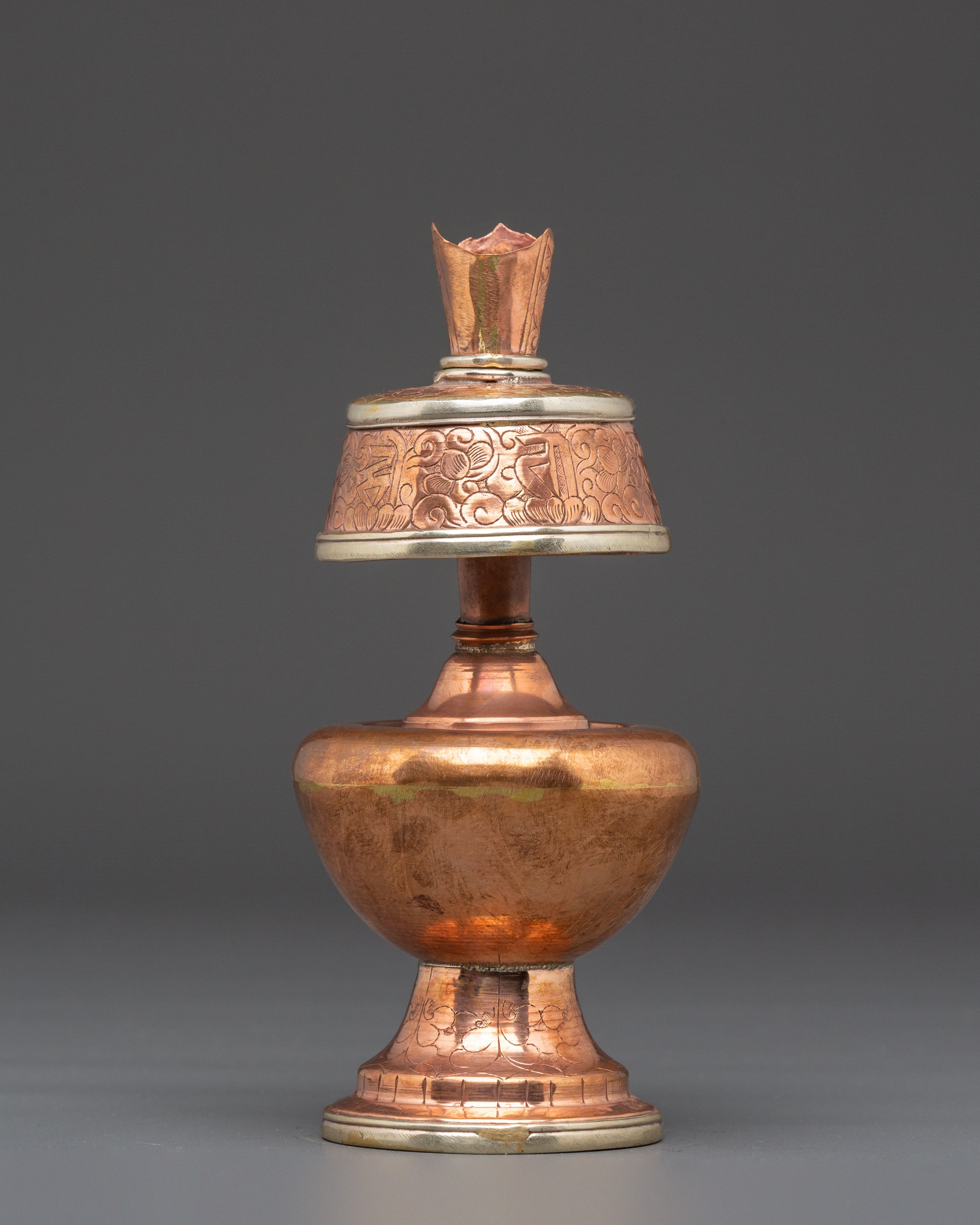 Copper Bhumba for Offerings | Sacred Buddhist Ritual Vase