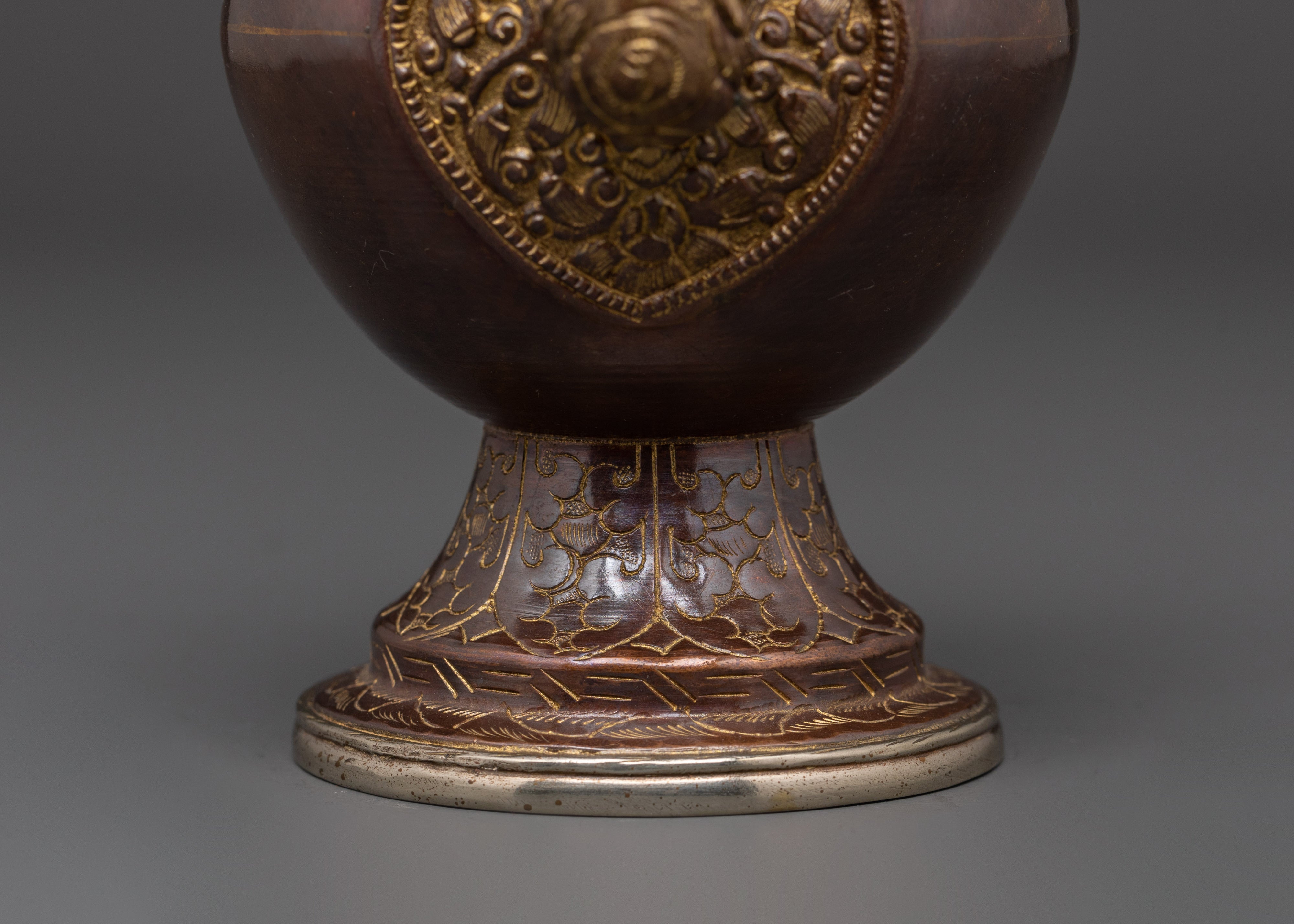 Buddhist Purification Bumpa Vase | Tibetan Ritual Copper Vessel