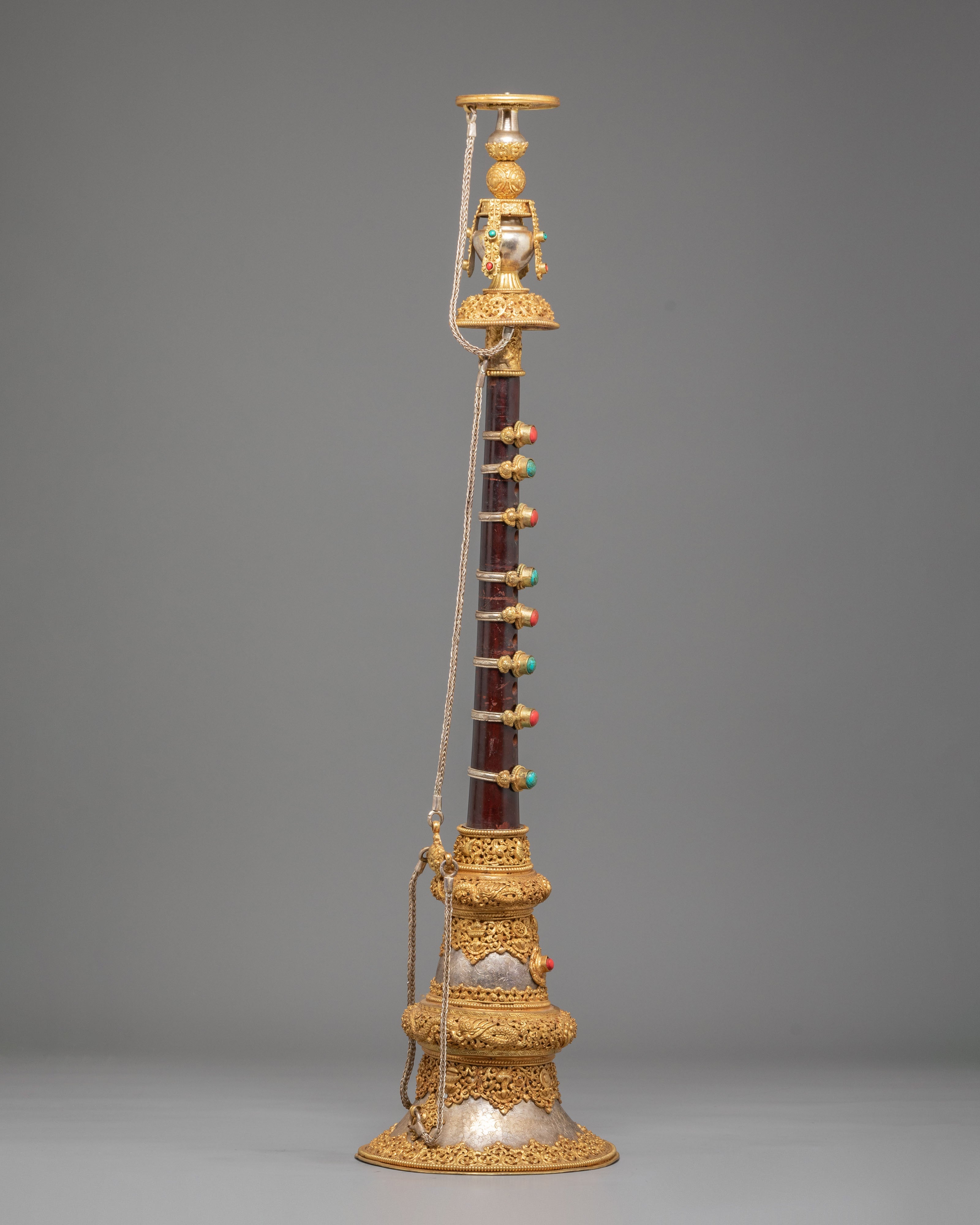 Handcrafted Buddhist Gyaling | Authentic Tibetan Ritual Gyaling Horn