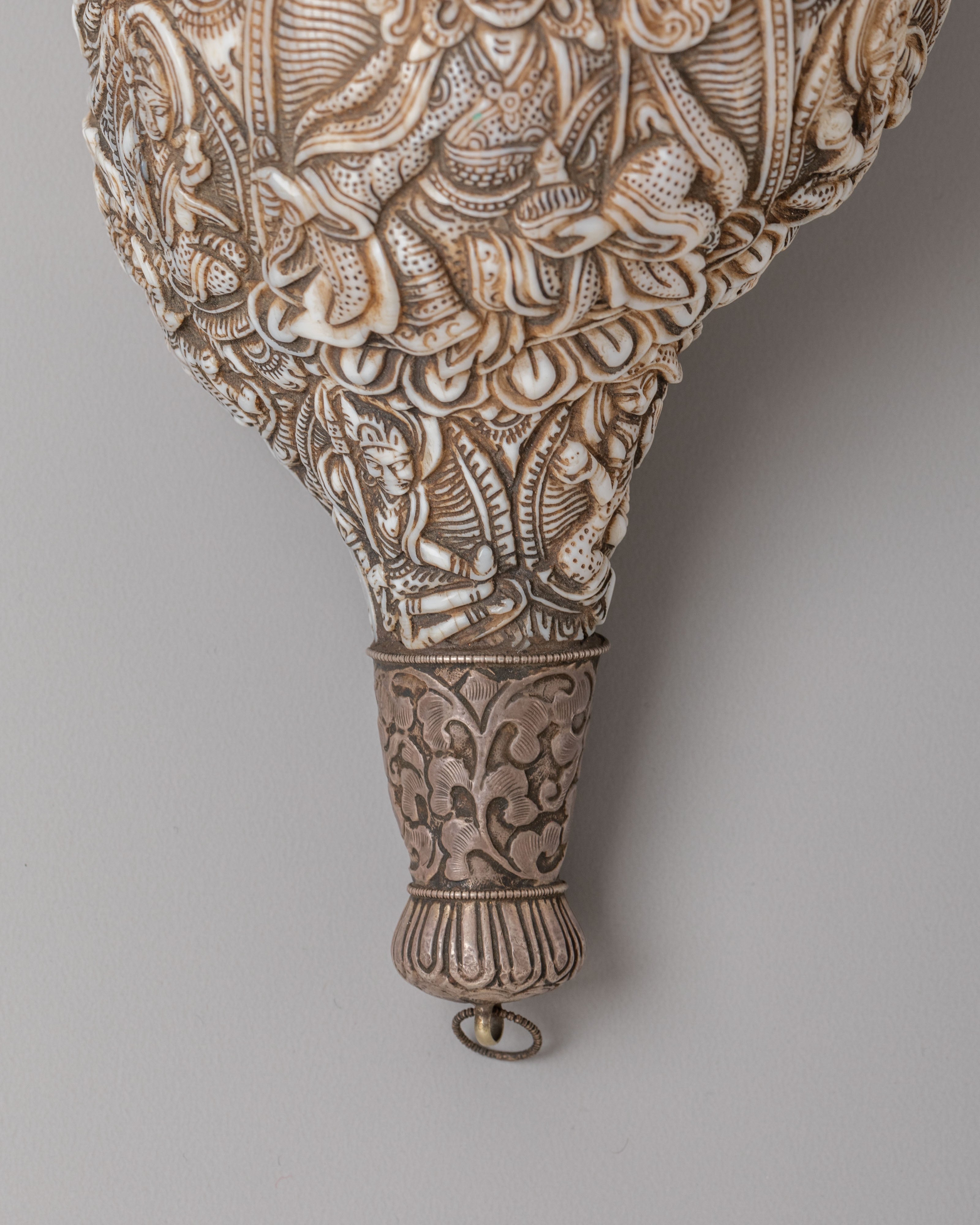 Guru Rinpoche Conch Shell | Tibetan Buddhist Ritual Tool