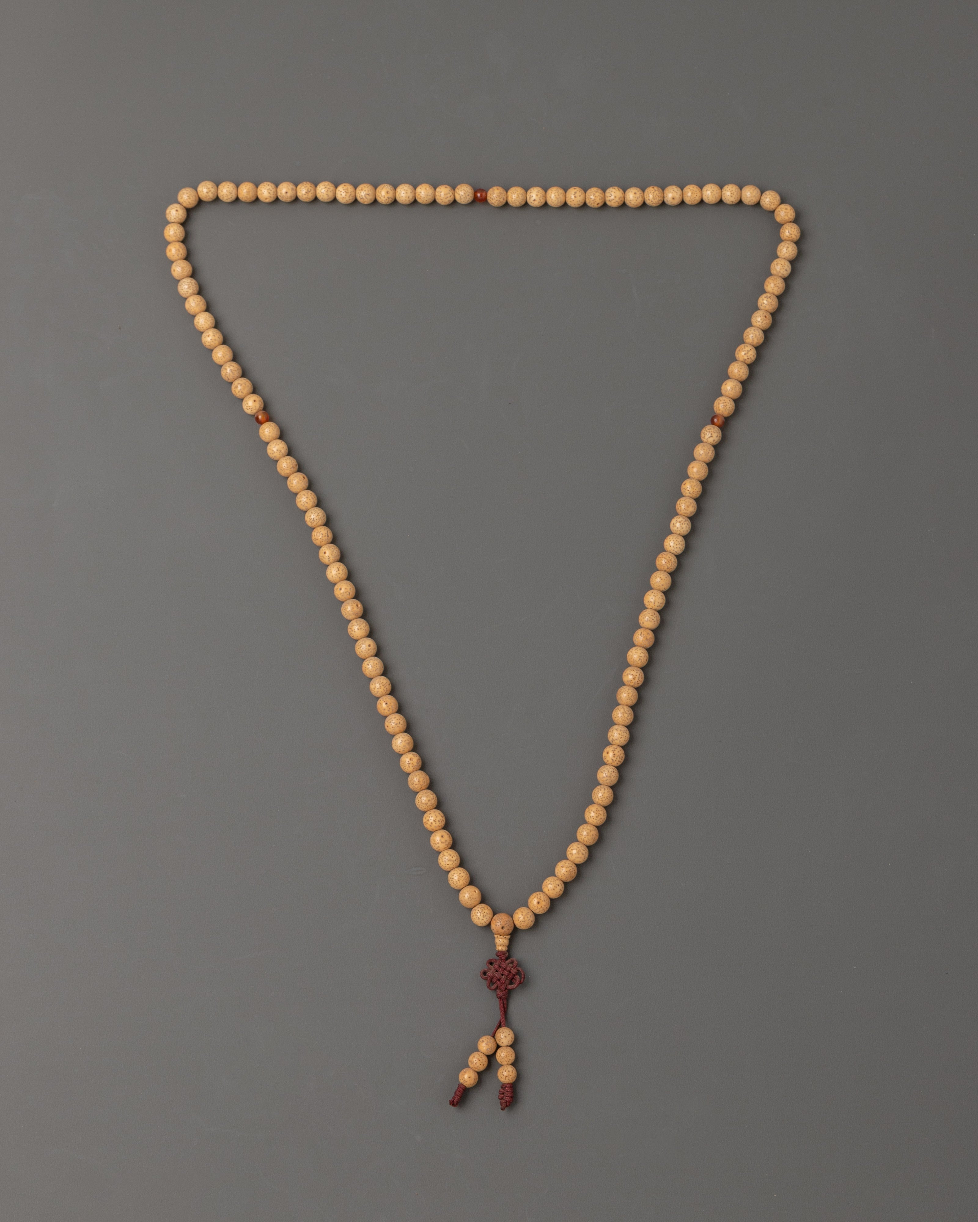 Lotus Seed Mala Beads for Meditation & Spiritual Practice | Sacred Ritual Item