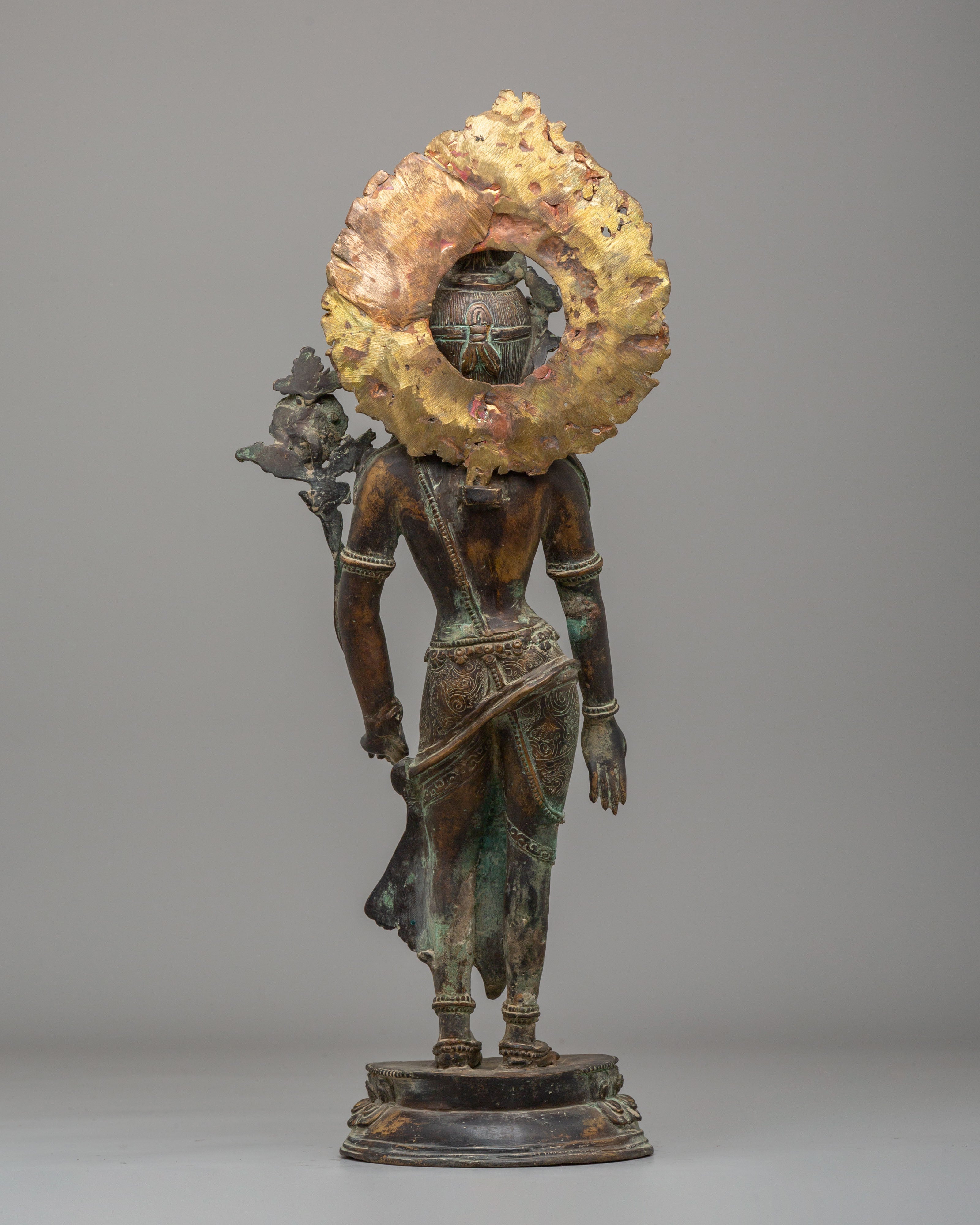 Himalayan Padmapani Figurine | Tibetan Avalokiteshvara Statue