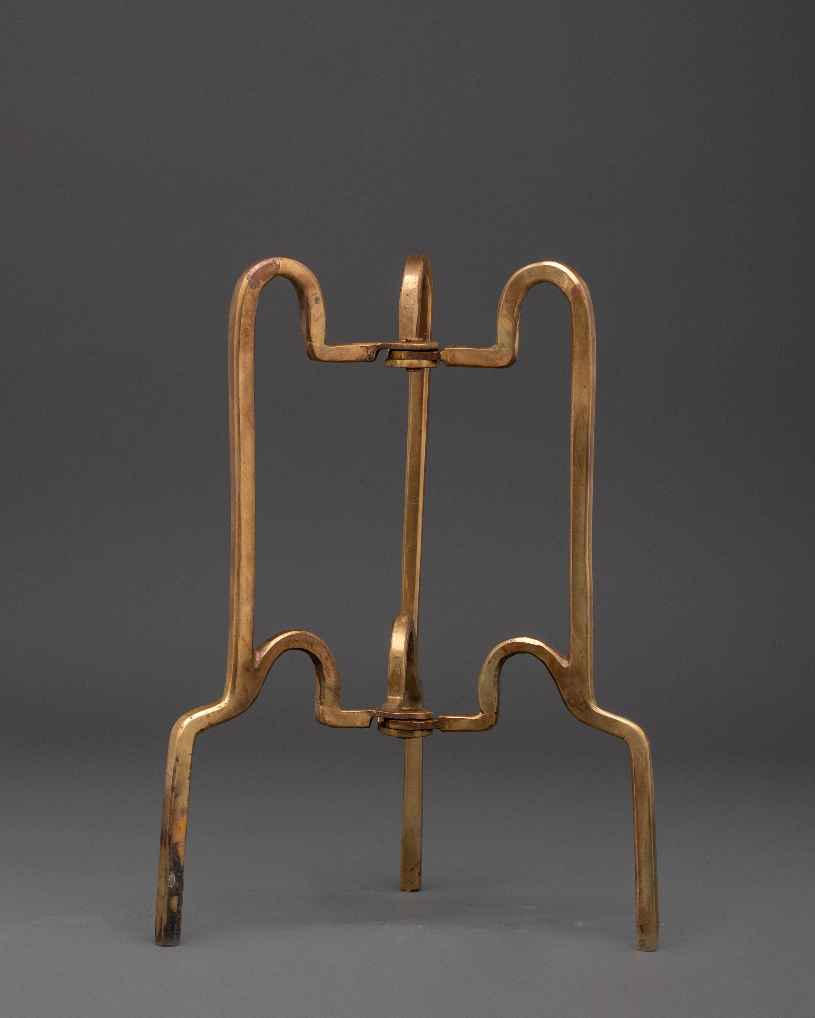 Ritual Kapala Star with Stand | Sacred Copper Artifact