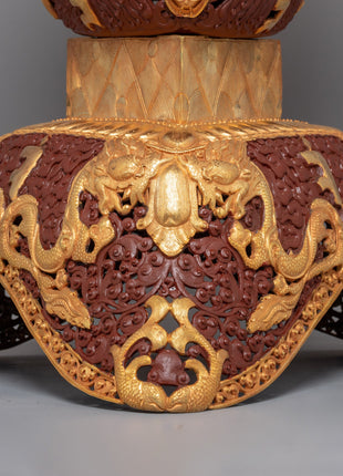 Ritual Bowl Kapala Set | Gold Plating for Sacred Ceremonies