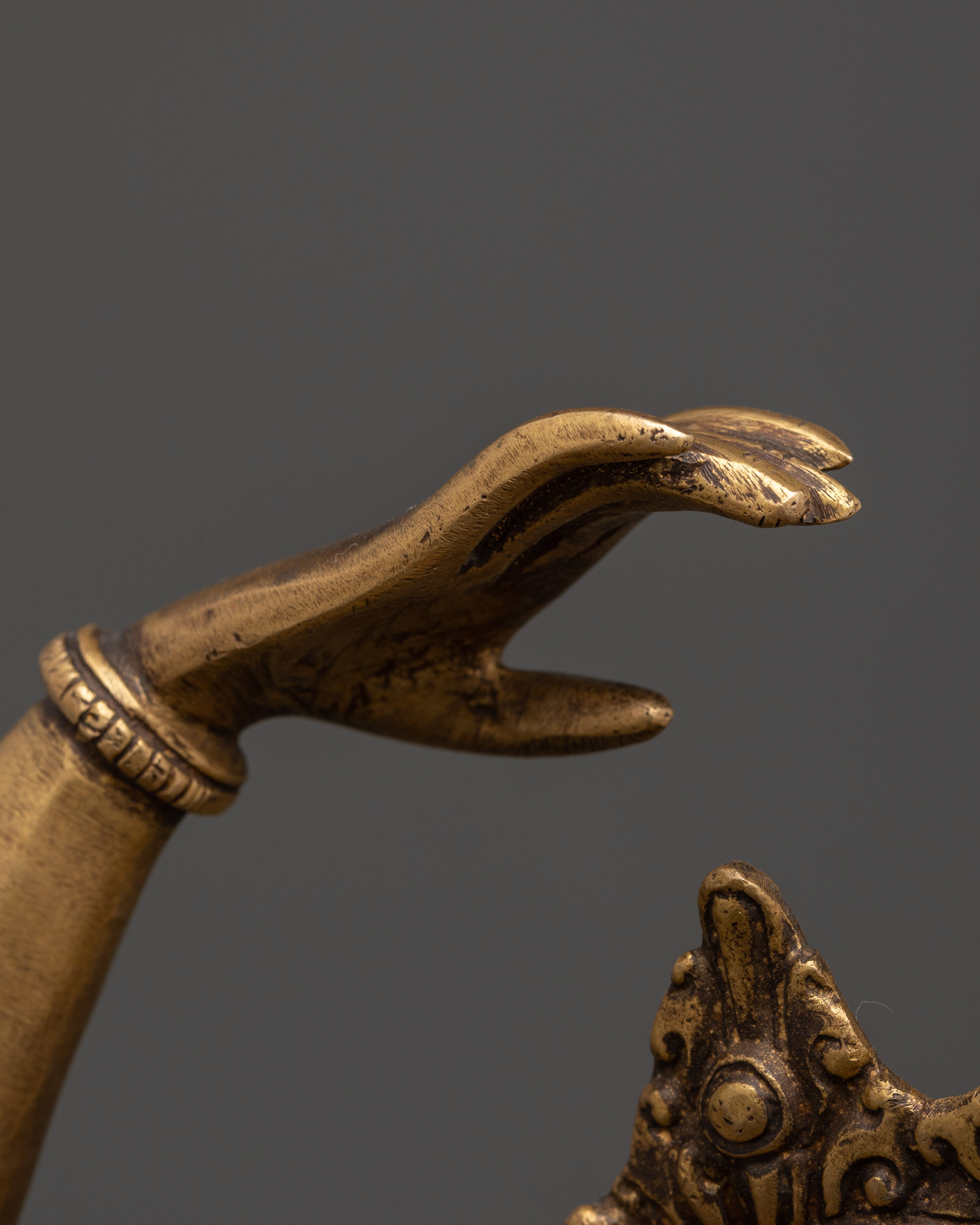 Maya Devi Brass Sculpture for Dharma Decor | Traditional Artwork