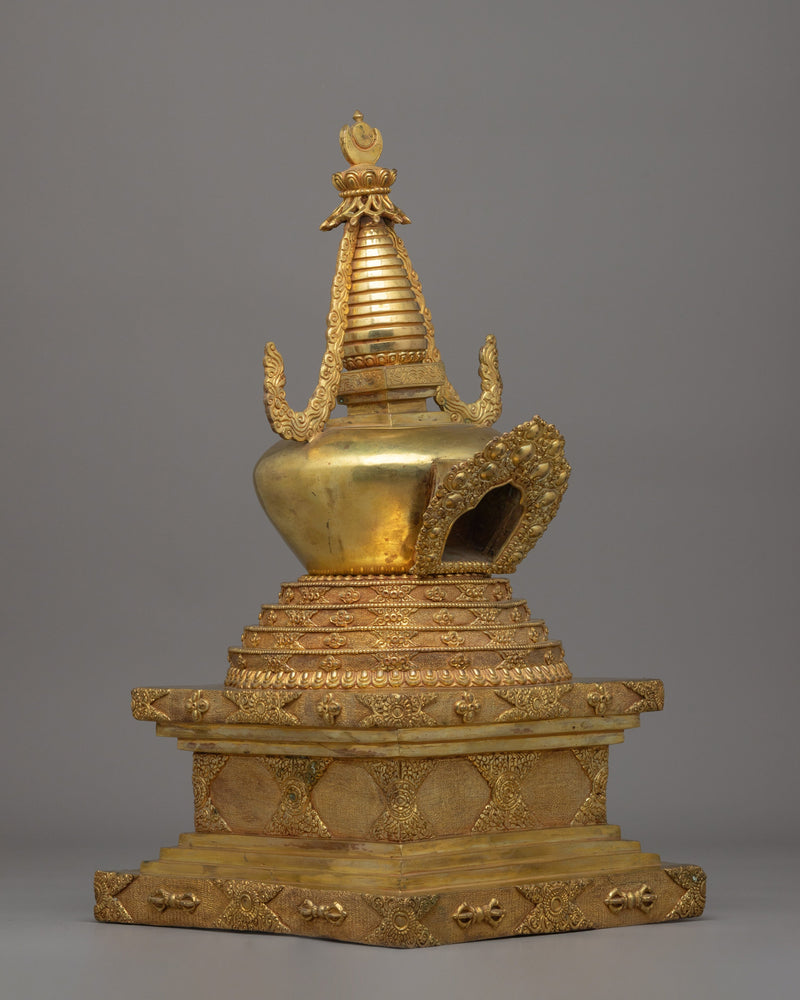 Namgyal Chorten Stupa | Gold-Plated Tibetan Buddhist Shrine