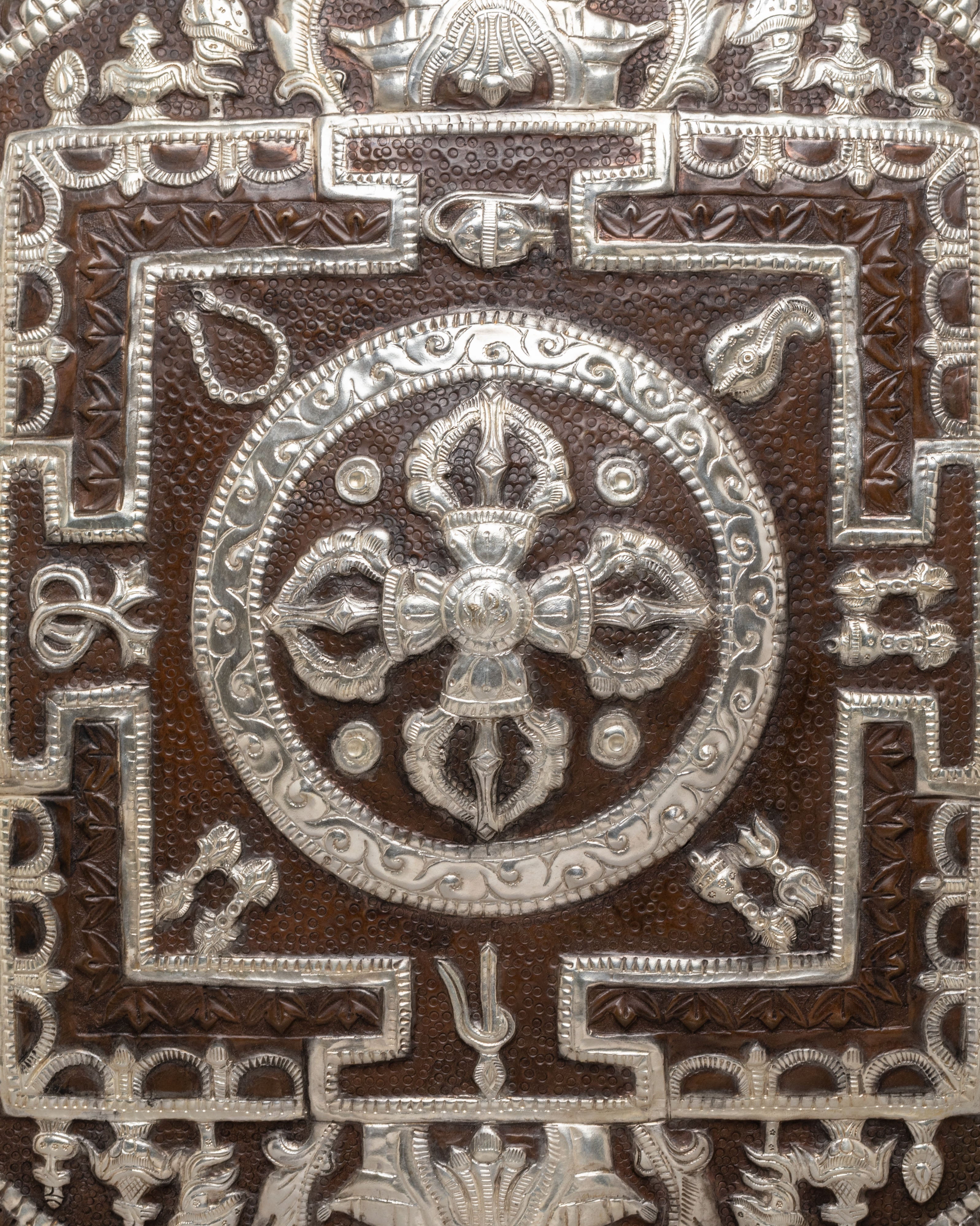 Traditional Altar Mandala Wall Hanging | Tibetan Decor for Meditation