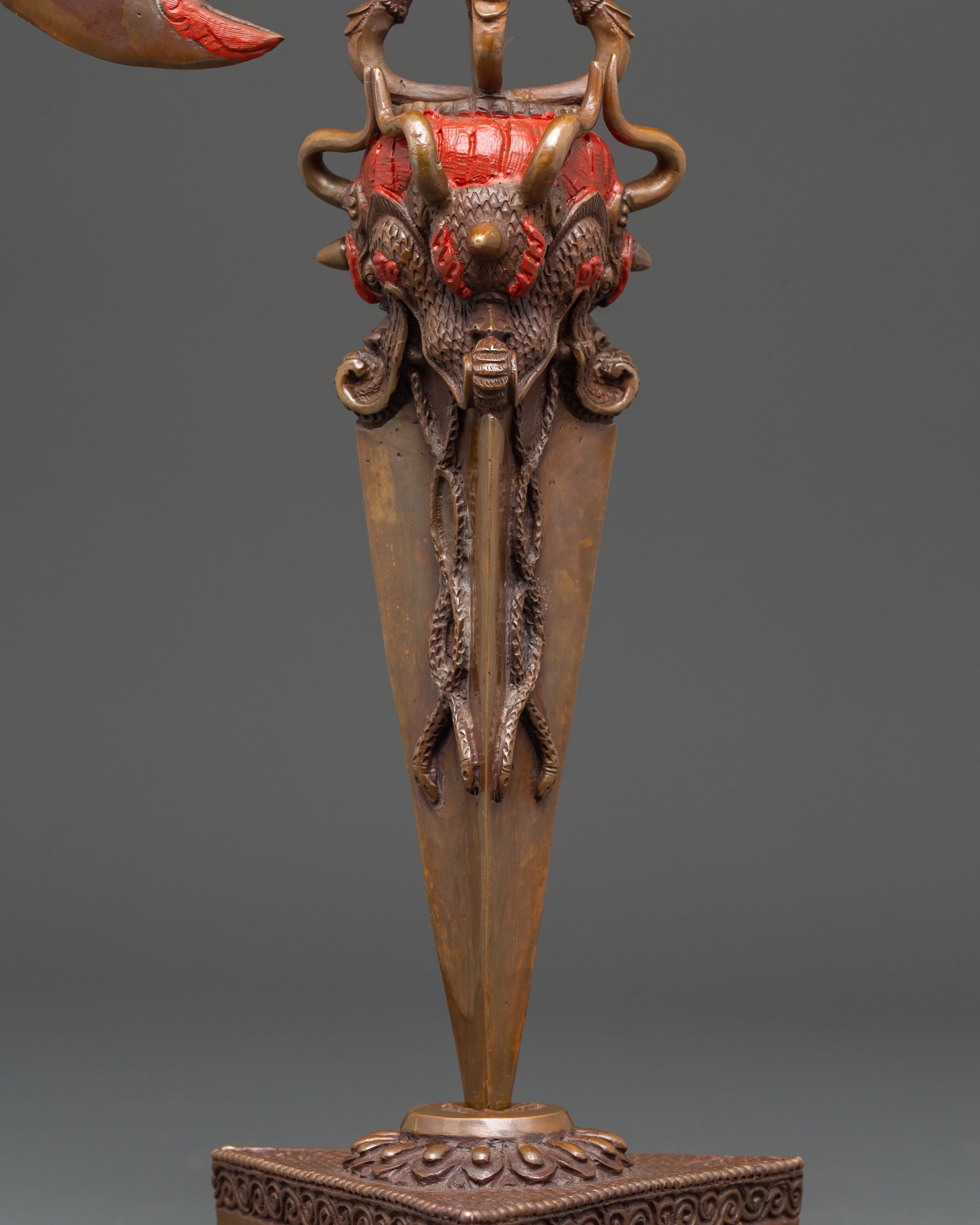 Handmade Spiritual Tibetan Phurba Ritual Dagger | Traditional Buddhist Ceremonial Tool