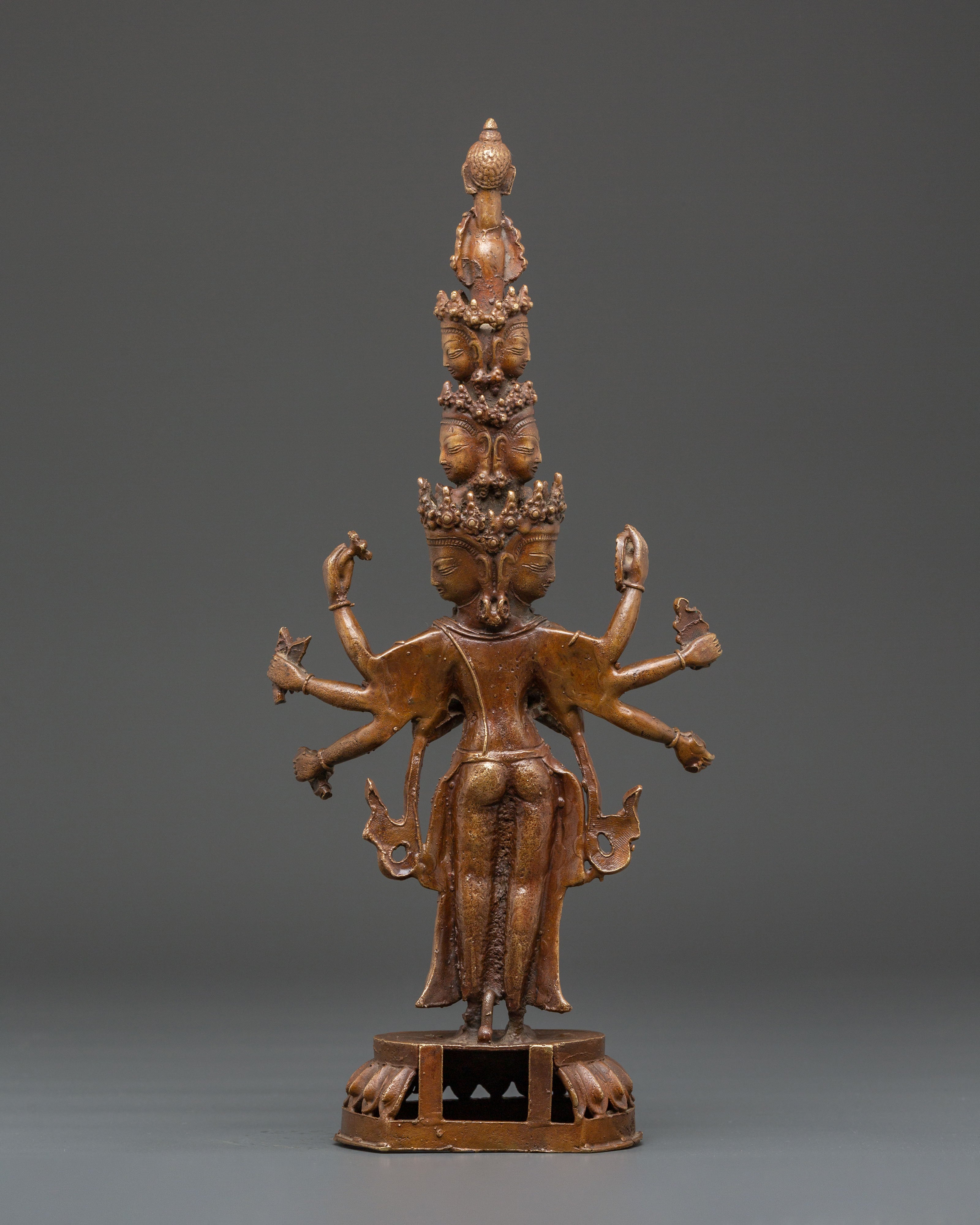 Eleven-Headed Avalokiteshvara Sculpture | Symbol of Mercy and Enlightenment