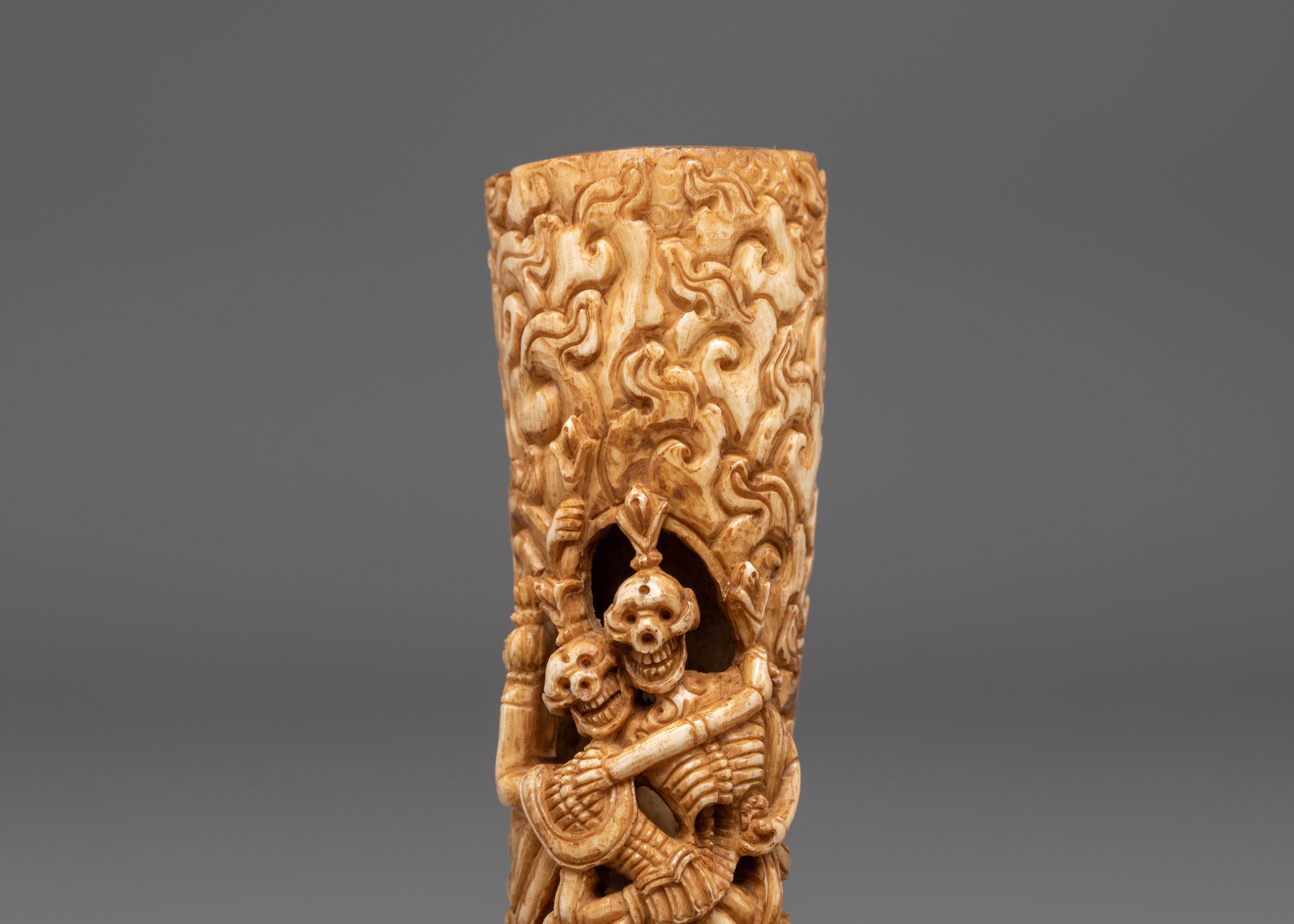 Tibetan Chitipati Decor | Skull Home Altar Art