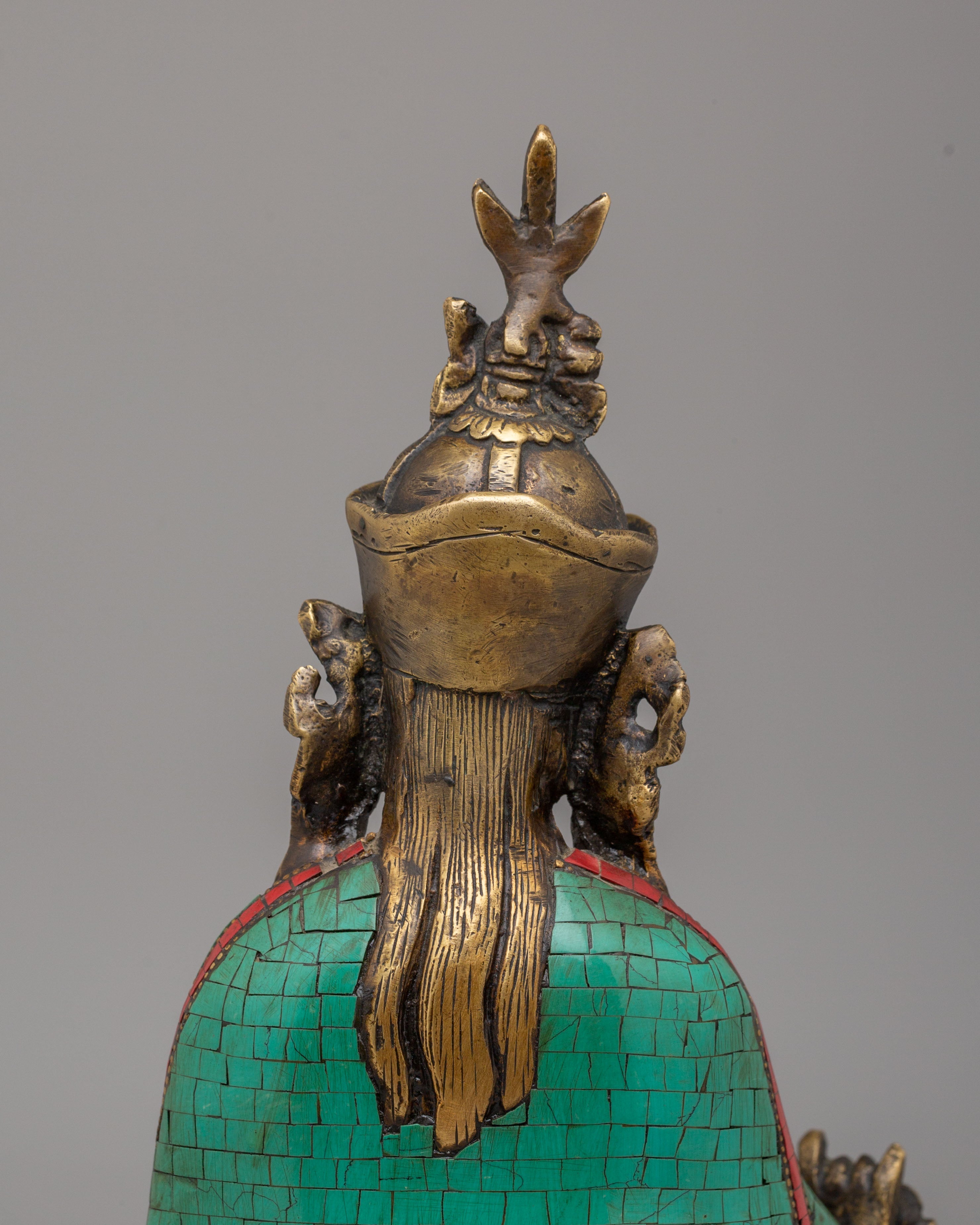 Traditional Guru Rinpoche Statue | Tibetan Masterpiece for Meditation & Rituals