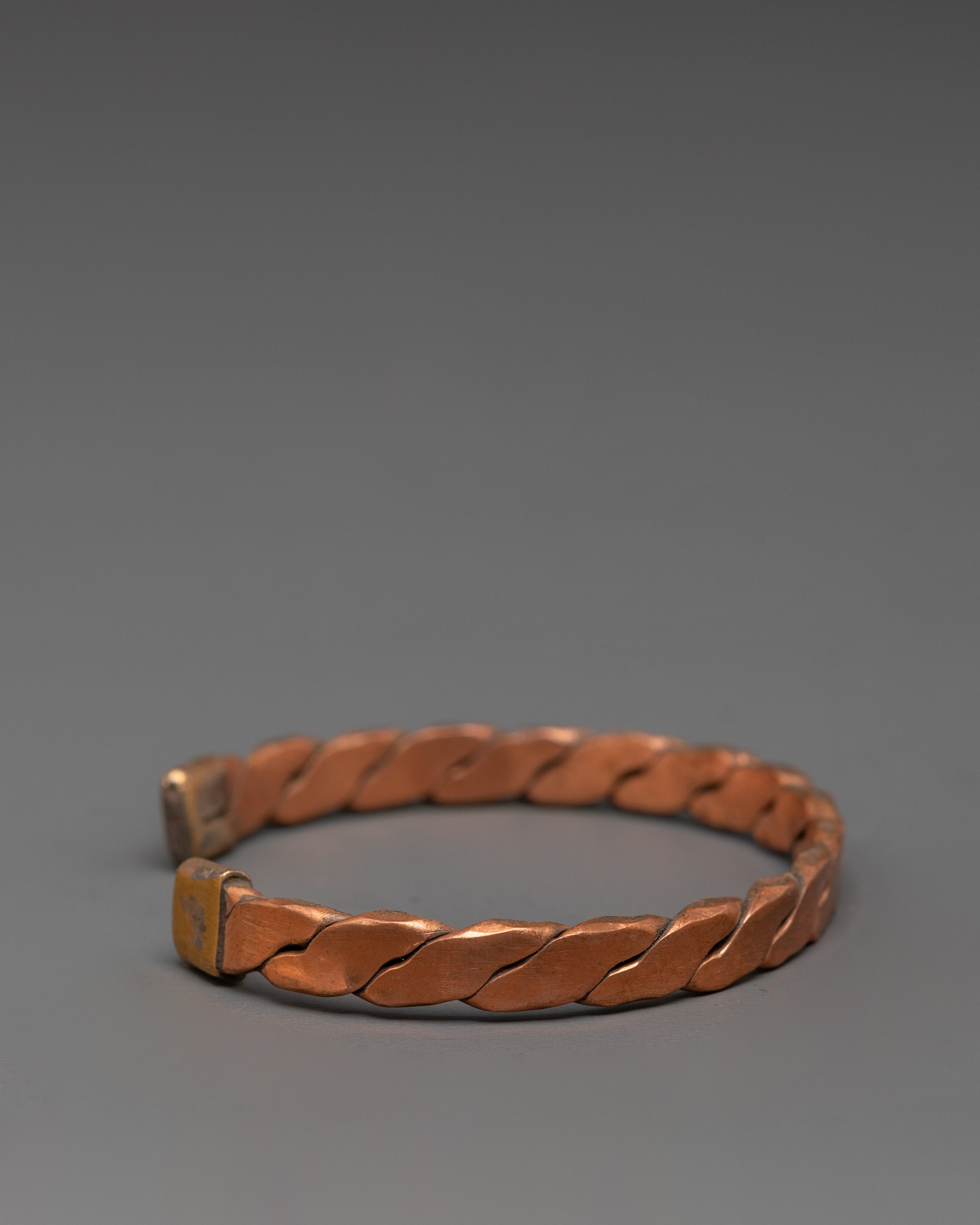 Handmade Twisted Copper Cuff Bracelet | Artisan Positive Energy Jewelry