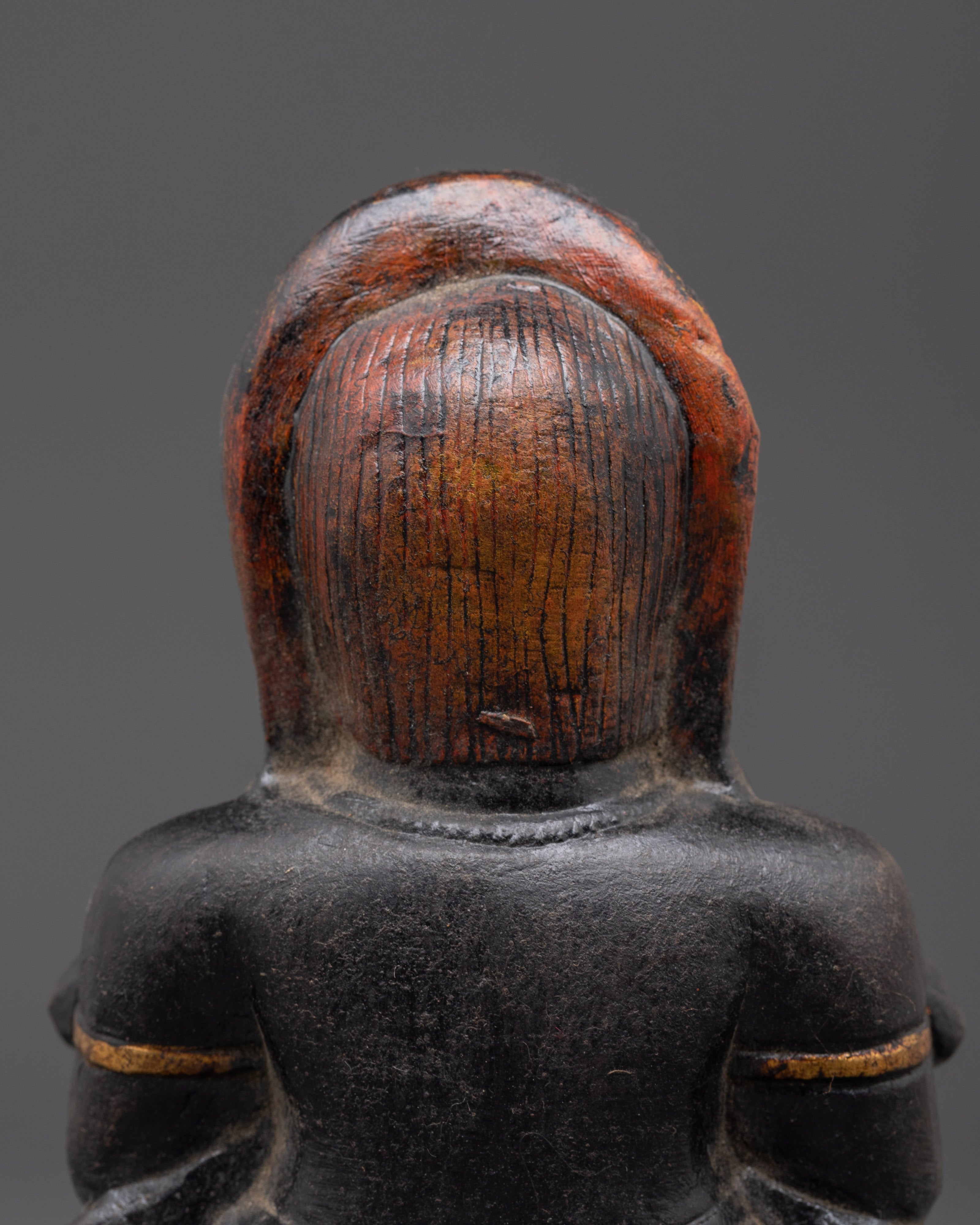 Wrathful Sakya Mahakala Sculpture | Protector Deity
