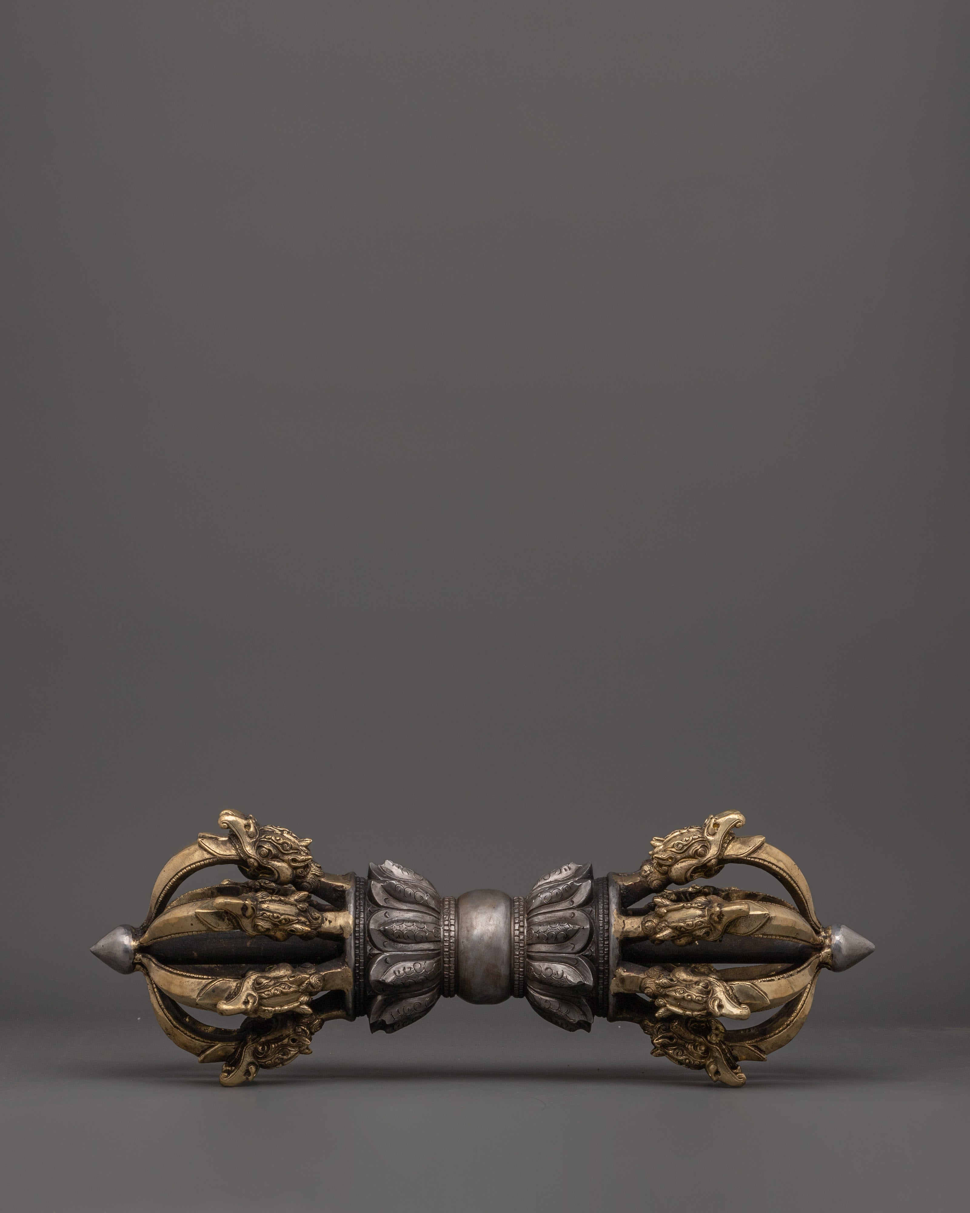 Handcrafted Brass Body Vajra with Iron Core 