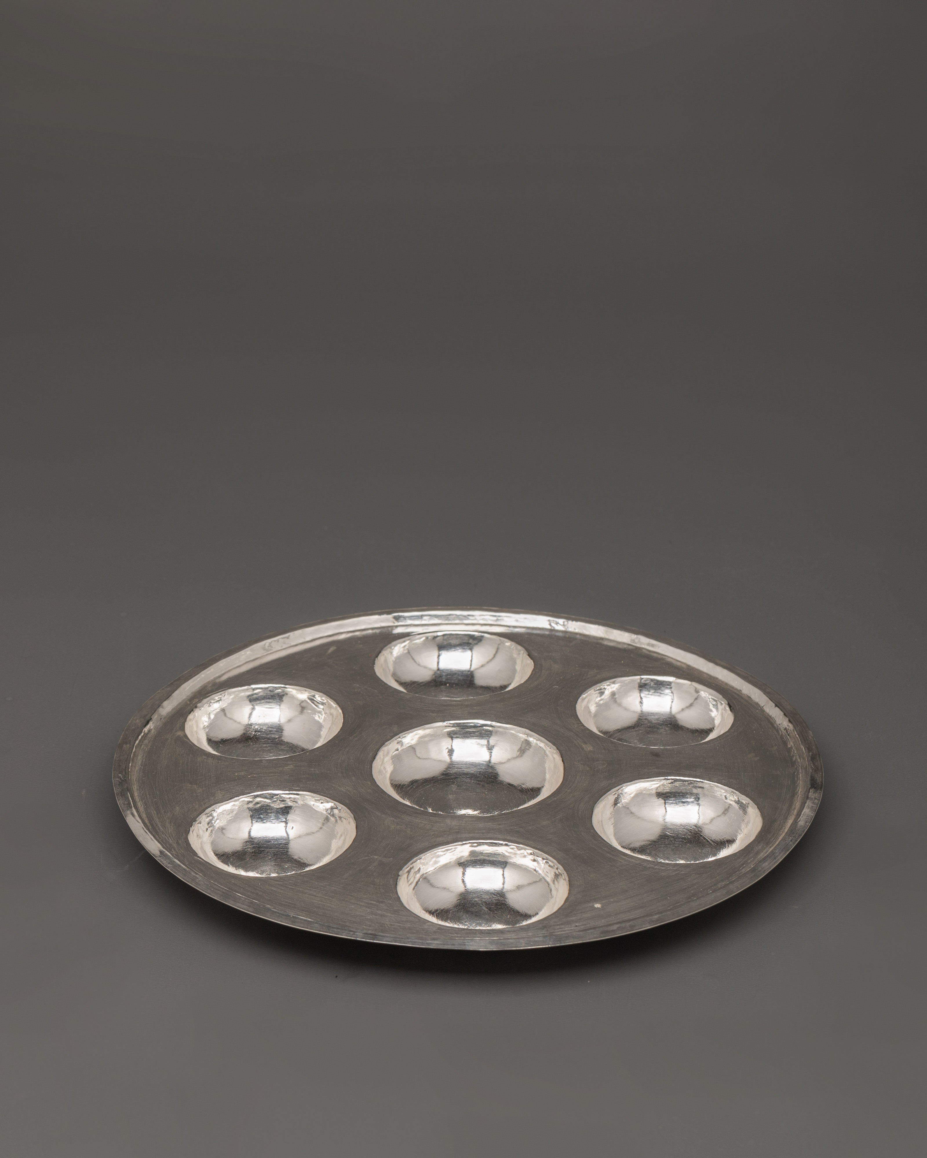 Handcrafted Silver Tika Thali | Elegant Hindu Ritual Tray