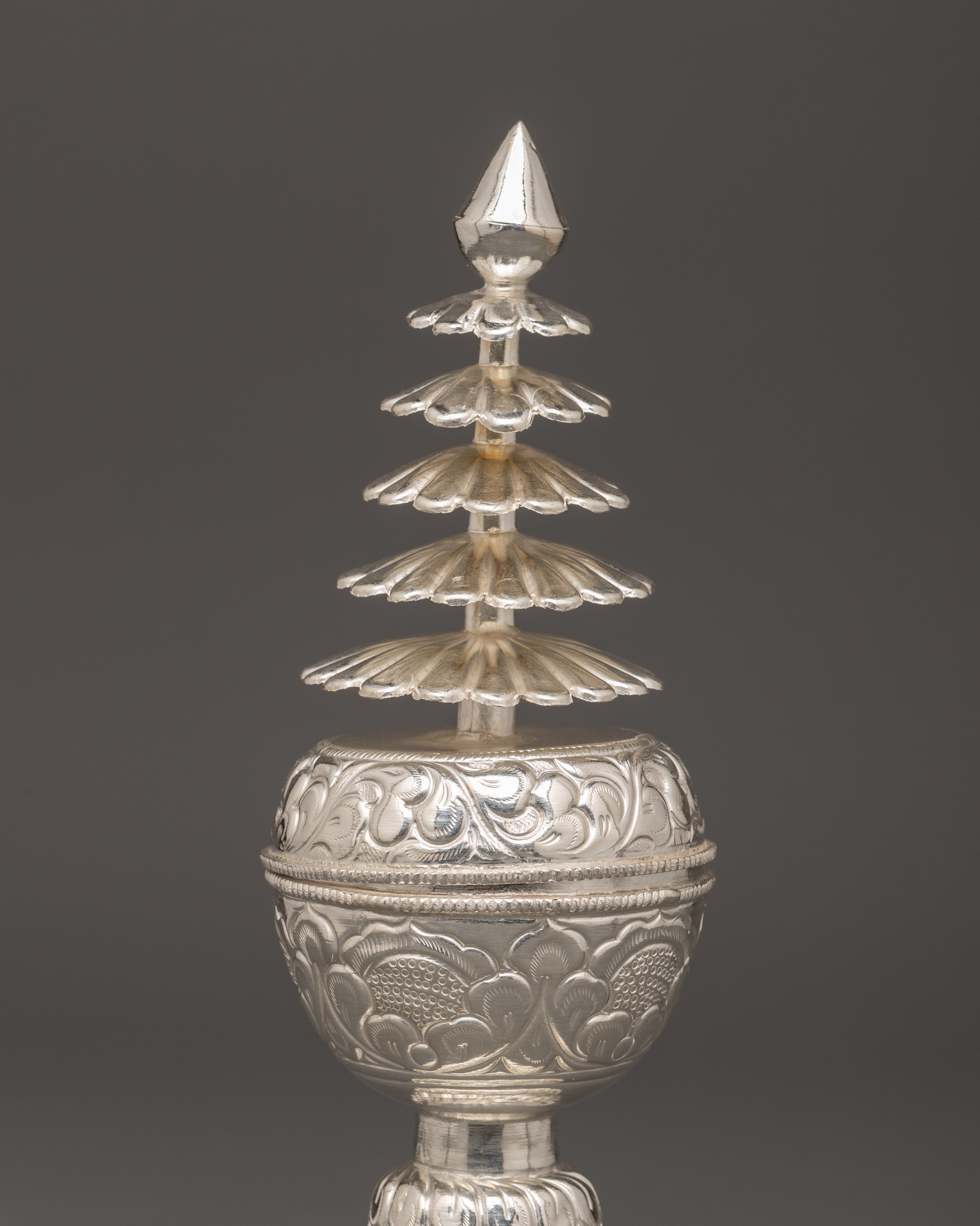 Pure Silver Jwala-Nhyaka & Sinamu Set | Traditional Newari Holy Puja Set