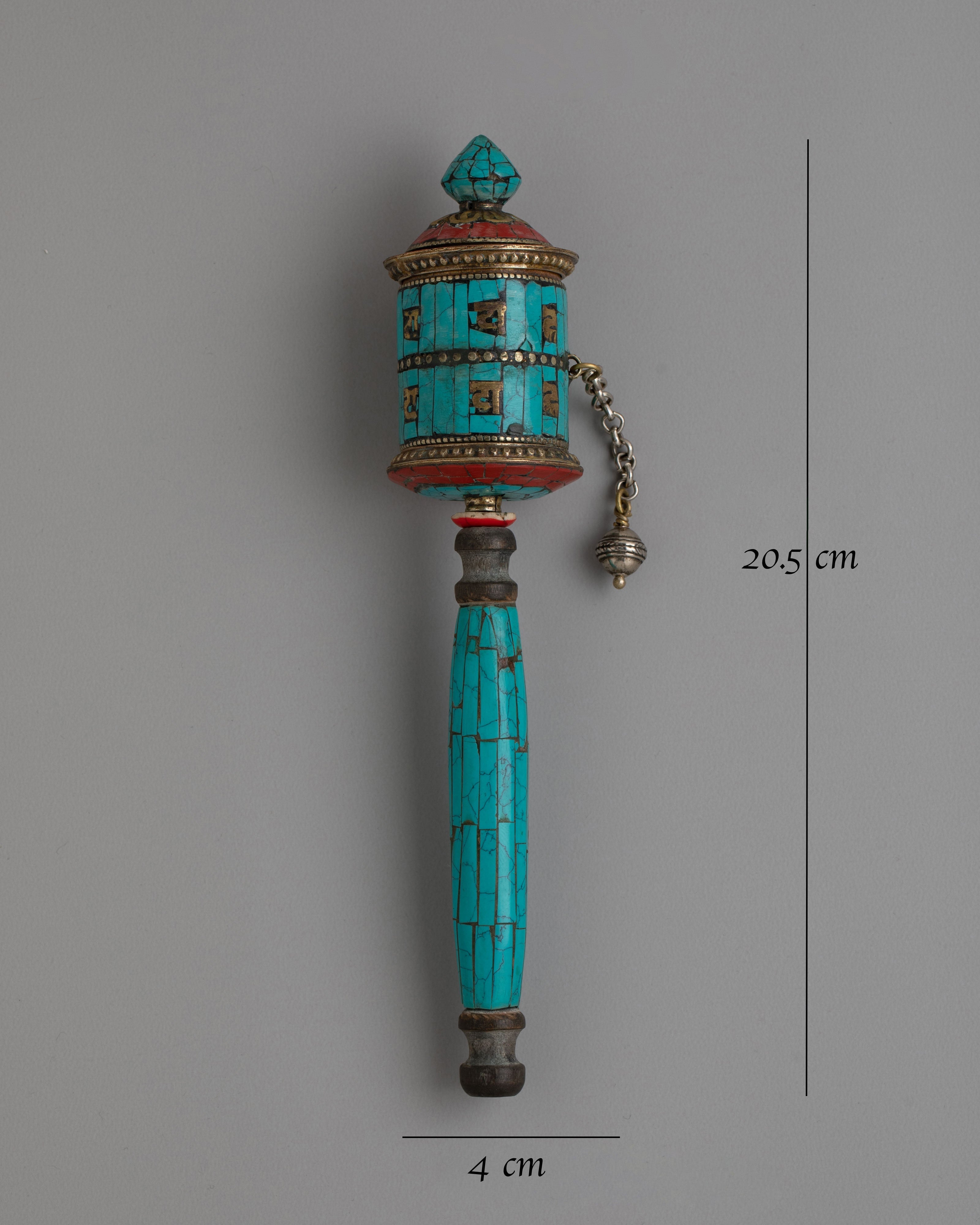 Traditional Scared Mantra Prayer Wheel | Tibetan Buddhist Art