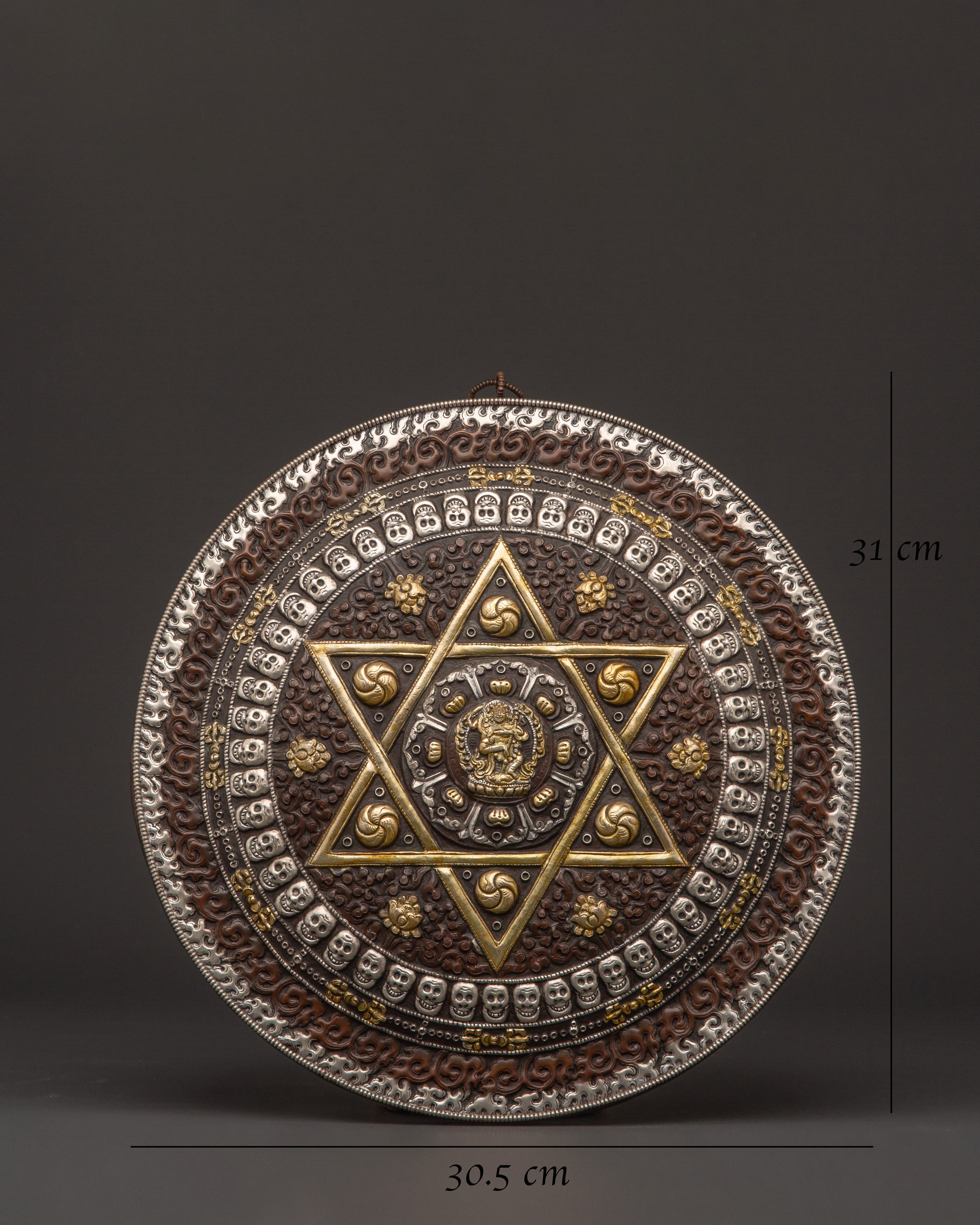 Handcrafted Tibetan Mandala Wall Hanging | Sacred Symbol Decor
