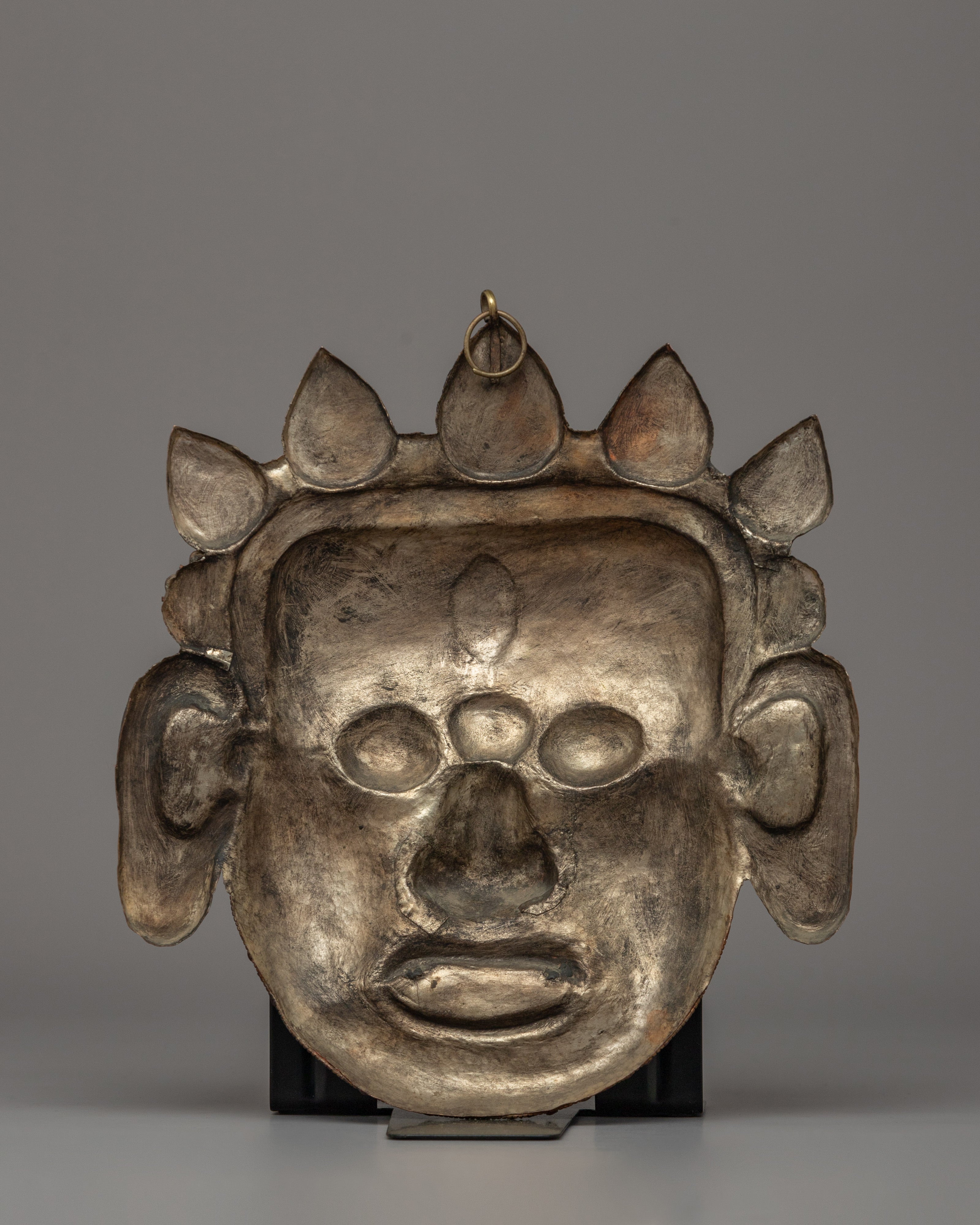 Handcrafted Tibetan Copper Mask | A Symbol of Protection, Power & Spiritual Energy