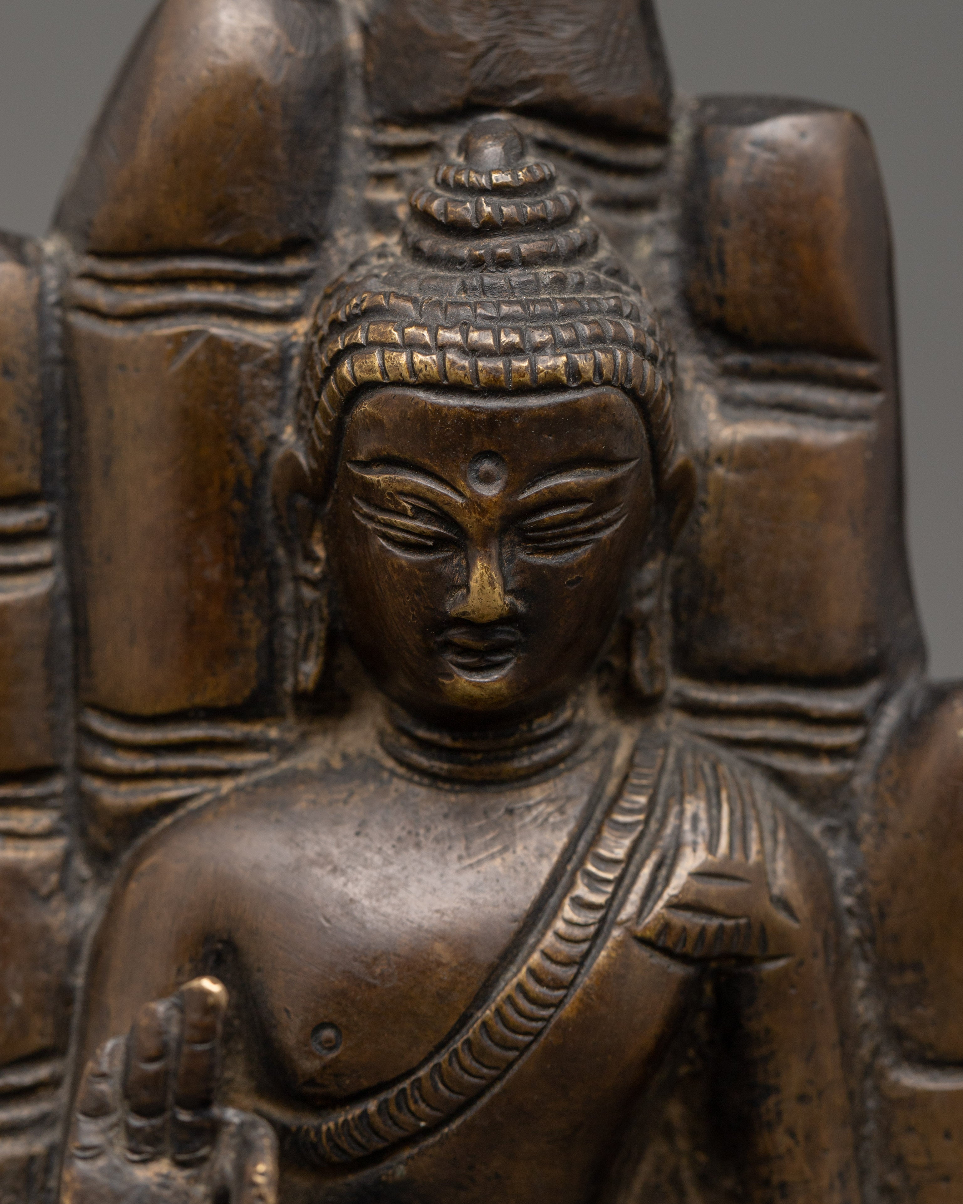 Brass Amogasiddhi Statue | Spiritual Altar Art