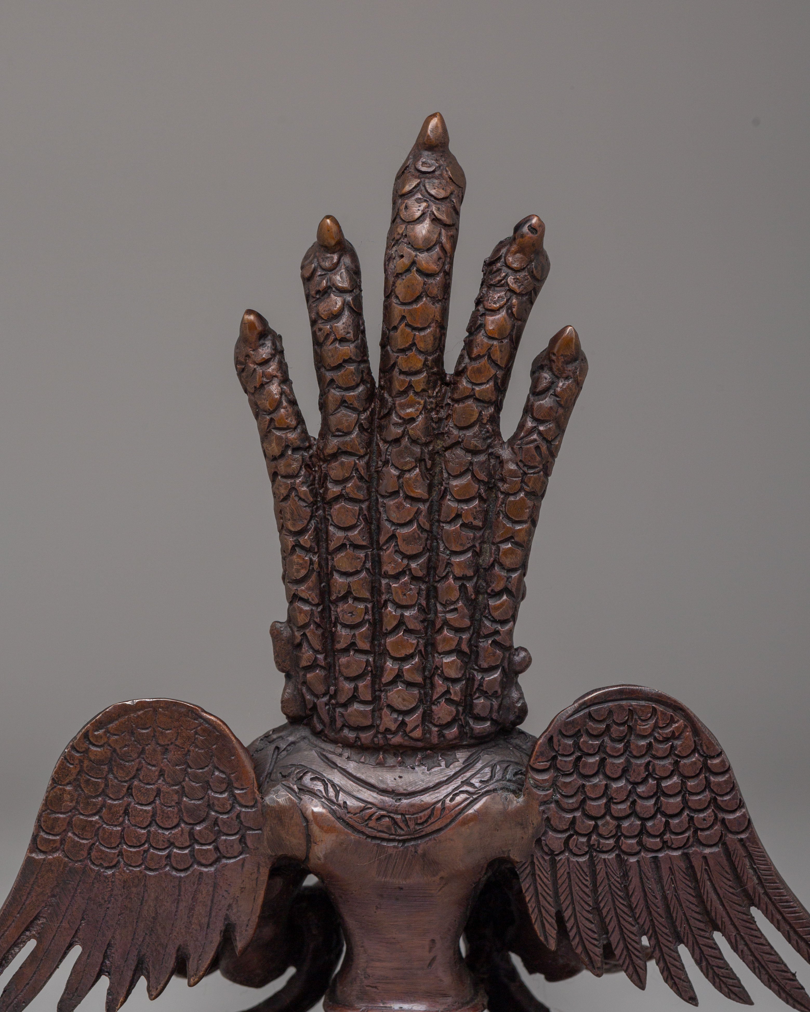 Himalayan Nagkanya Statue | Handcrafted Oxidized Copper Serpent Goddess Figurine