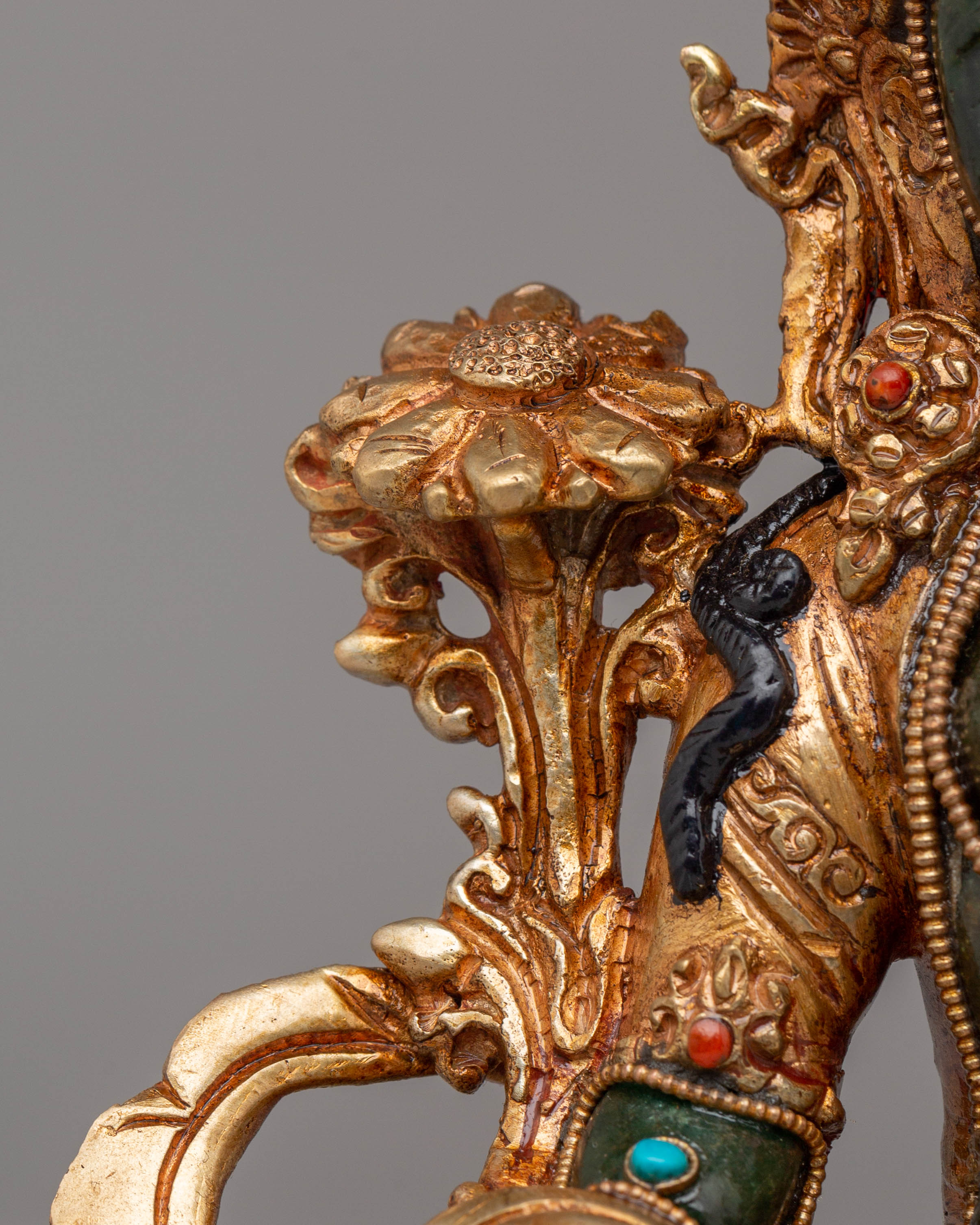 Handmade Shyama Tara Statue of Compassion | Green Tara Sculpture