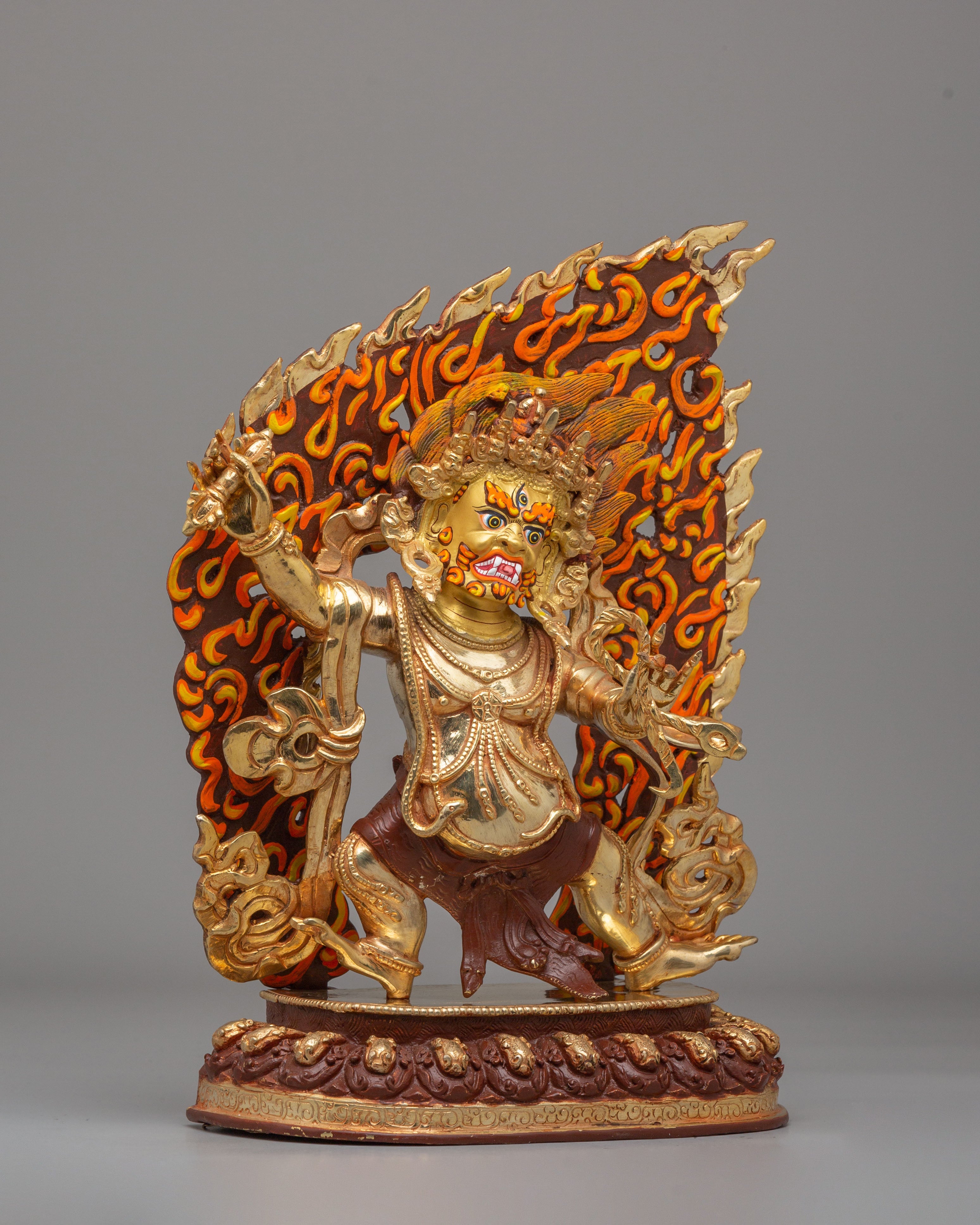 Tibetan Power Deity Vajrapani Statue | Guardian of Dharma