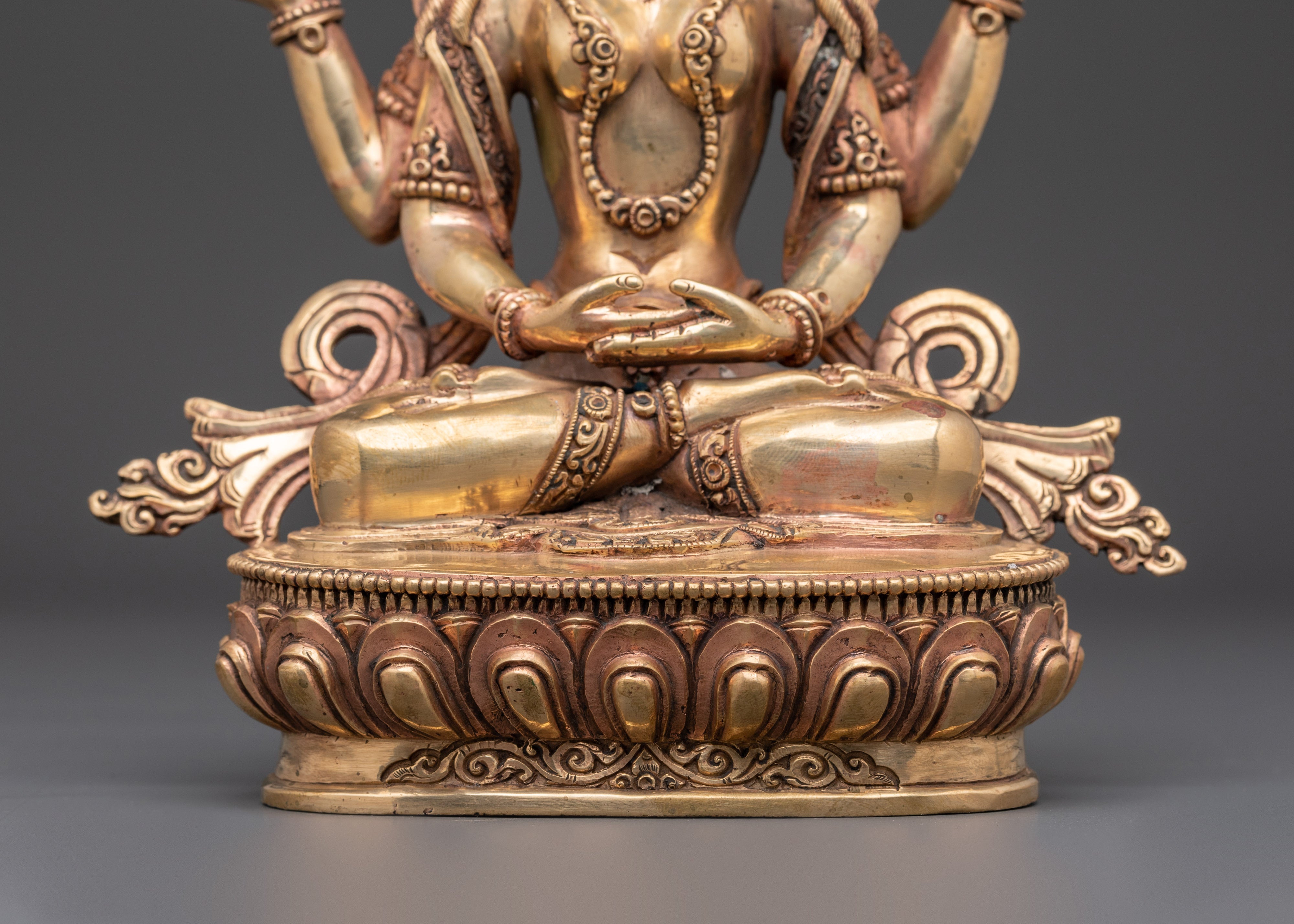 Handcrafted Copper Prajna Paramita Statue | Bodhisattva of Wisdom