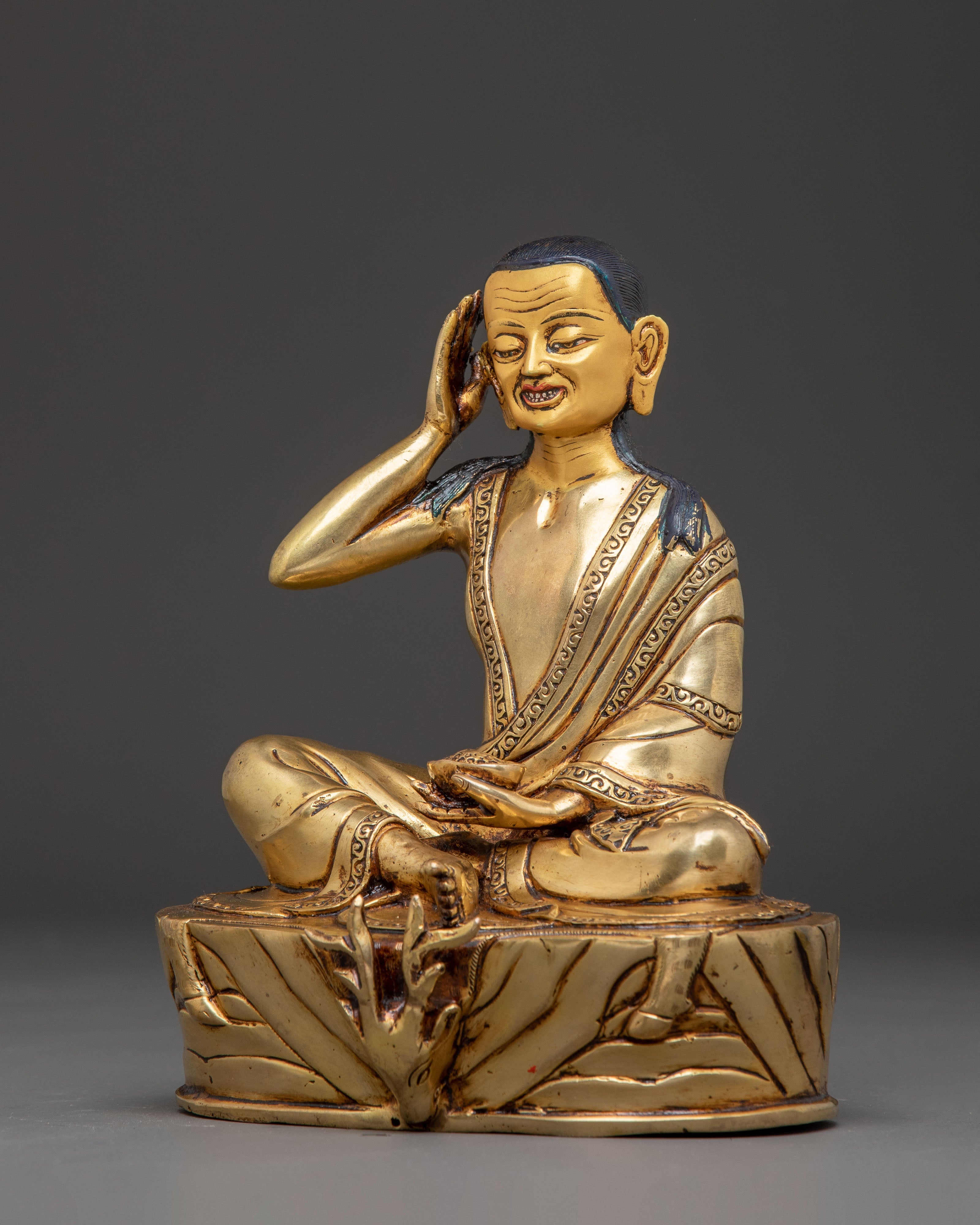 Sacred Golden Statue of Milarepa | Path to Enlightenment