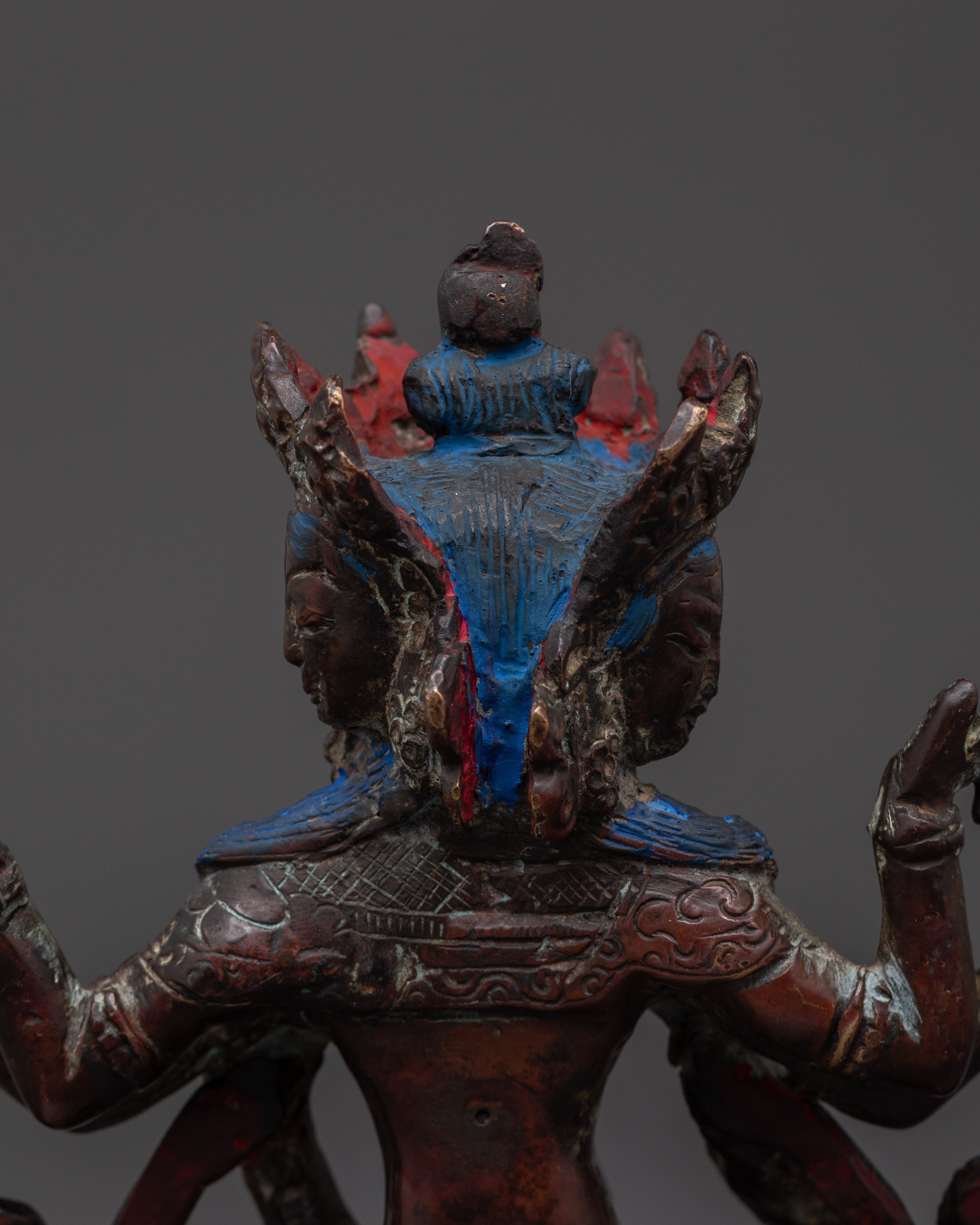 Handcrafted Vasudhara Brass Statue | Sacred Symbol of Buddhist Wealth Blessings